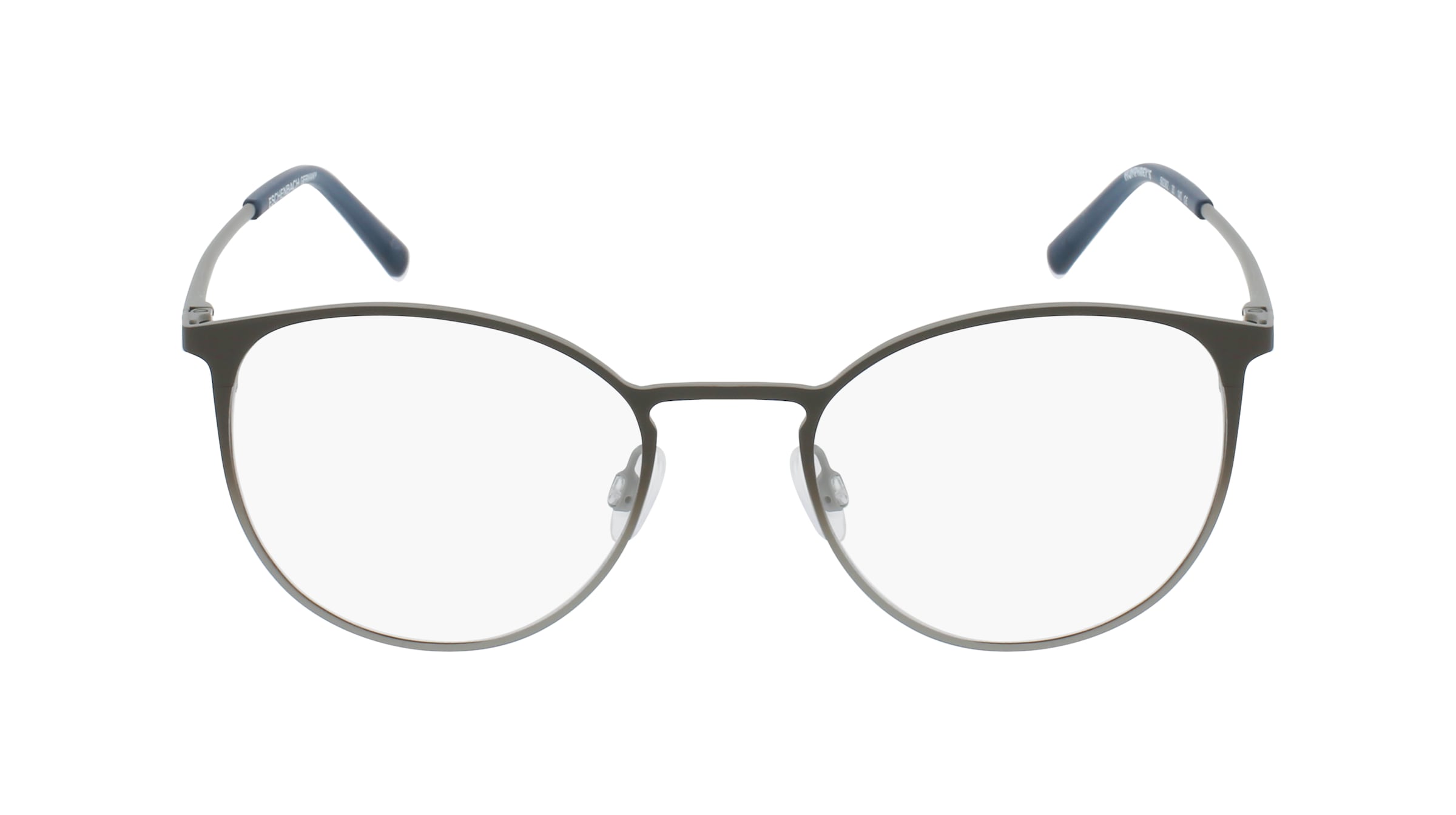 HUMPHREY’S eyewear 582382 Herren-Brille inkl. Gläser Vollrand Panto Metall-Gestell 51mm/19mm/140mm, grau