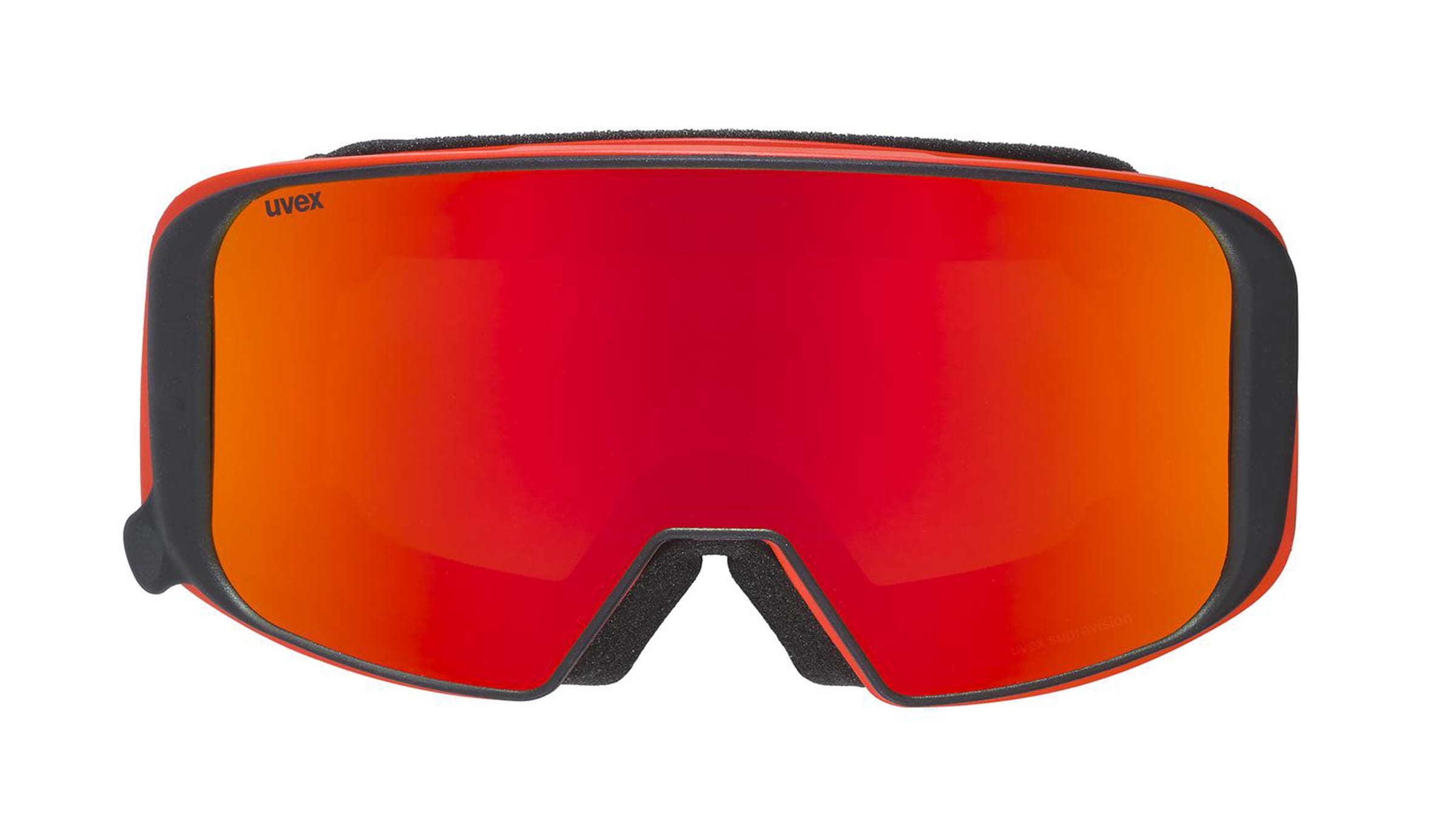 Uvex SAGA TO Unisex-Skibrille Vollrand Monoscheibe Kunststoff-Gestell, rot