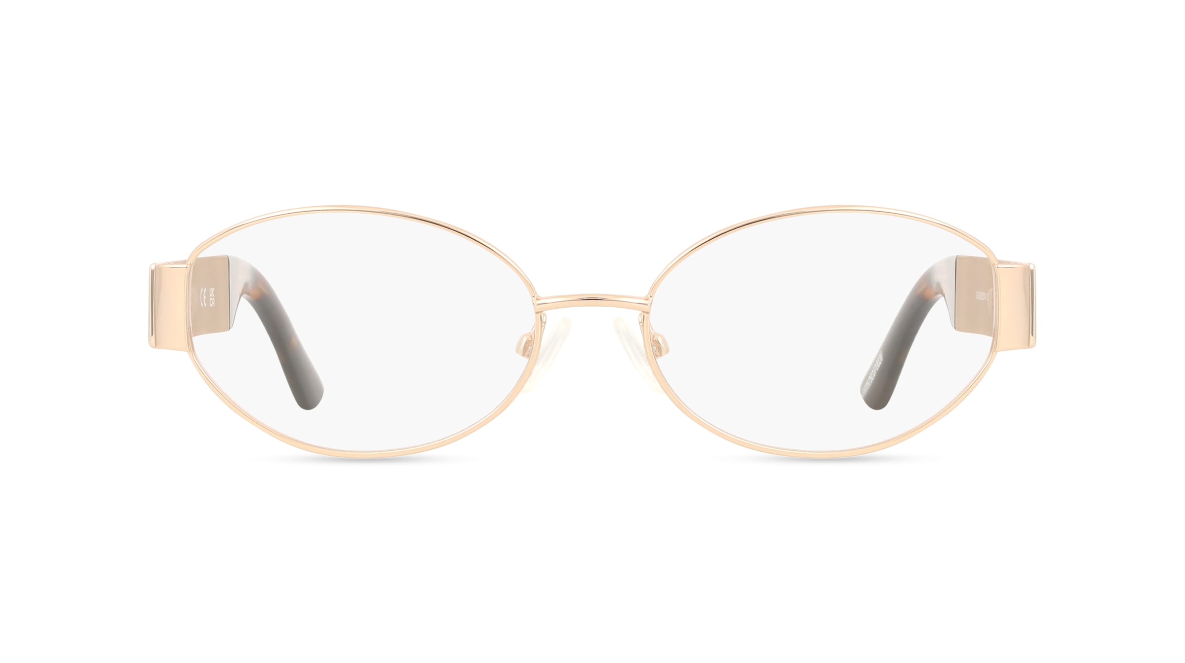 Guess GU50314 Damen-Brille inkl. Gläser Vollrand Oval Metall-Gestell 52/18/135, Gold