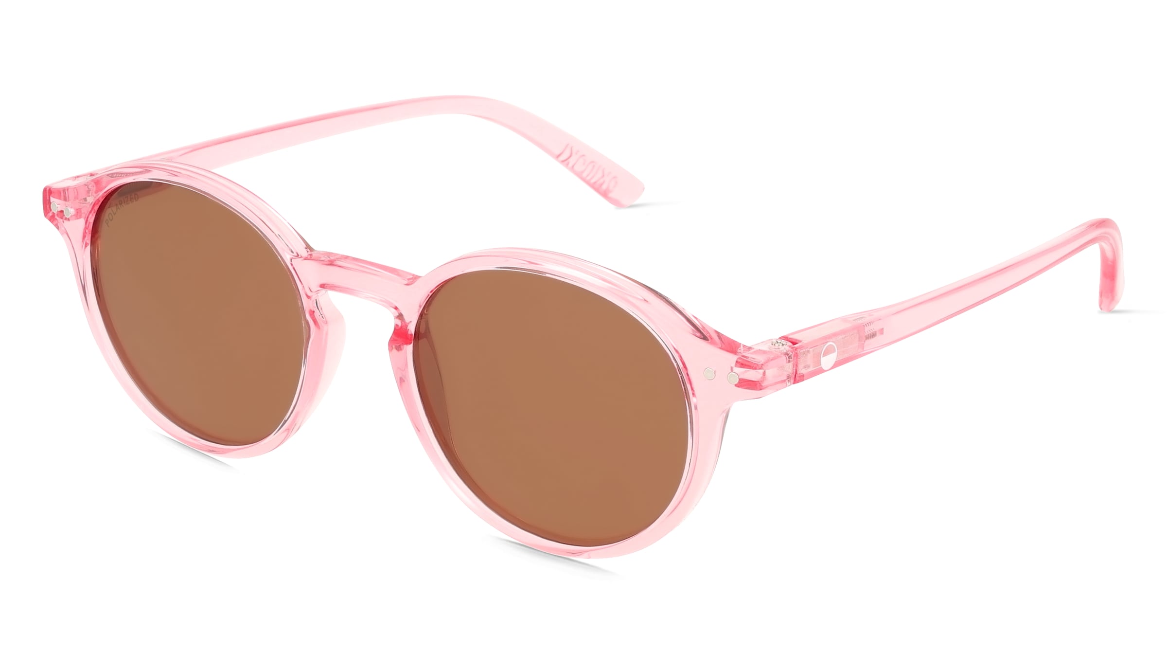 OKIDOKI SAMMY SUN Unisex-Sonnenbrille Vollrand Panto Kunststoff-Gestell, Transparent