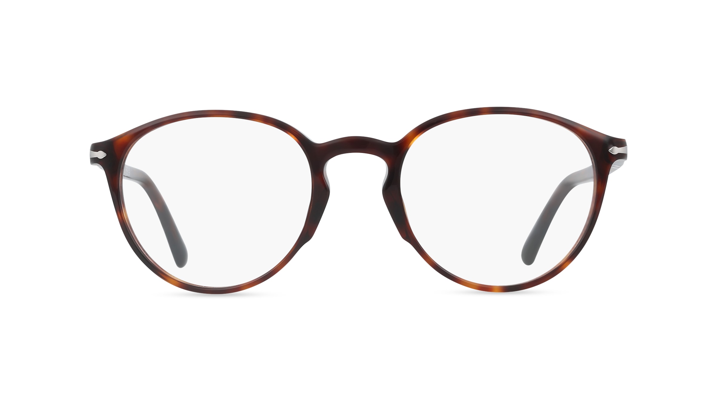 Persol PO3218V Unisex-Brille inkl. Gläser Vollrand Panto Acetat-Gestell 51/21/145, Havanna