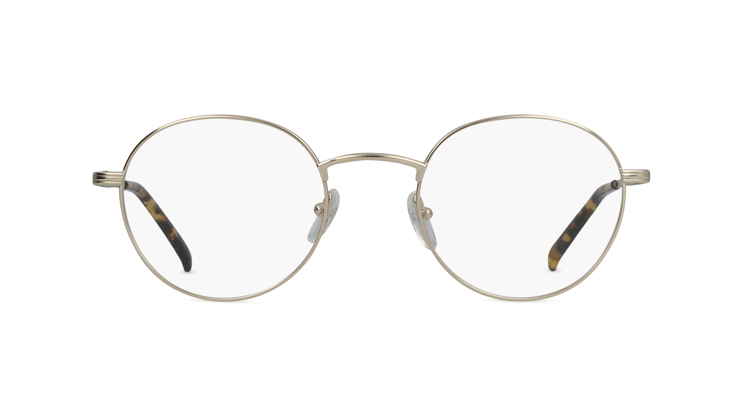 Fielmann LD 018 FLEX CL Herren-Brille inkl. Gläser Vollrand Panto Edelstahl-Gestell 49mm/21mm/135mm, gold