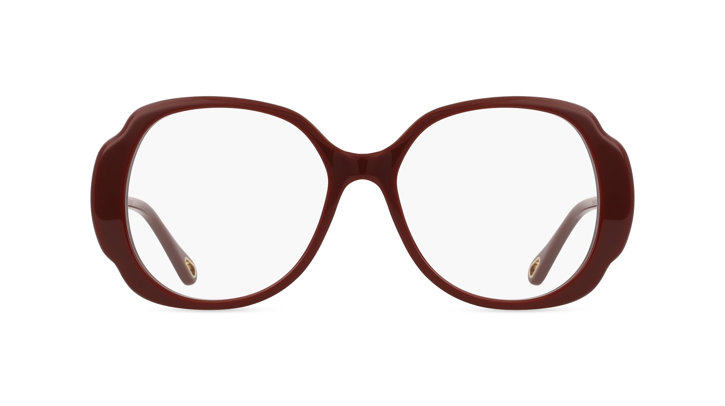 Chloé CH0196O Damen-Brille inkl. Gläser Vollrand Butterfly Acetat-Gestell 53mm/16mm/140mm, rot