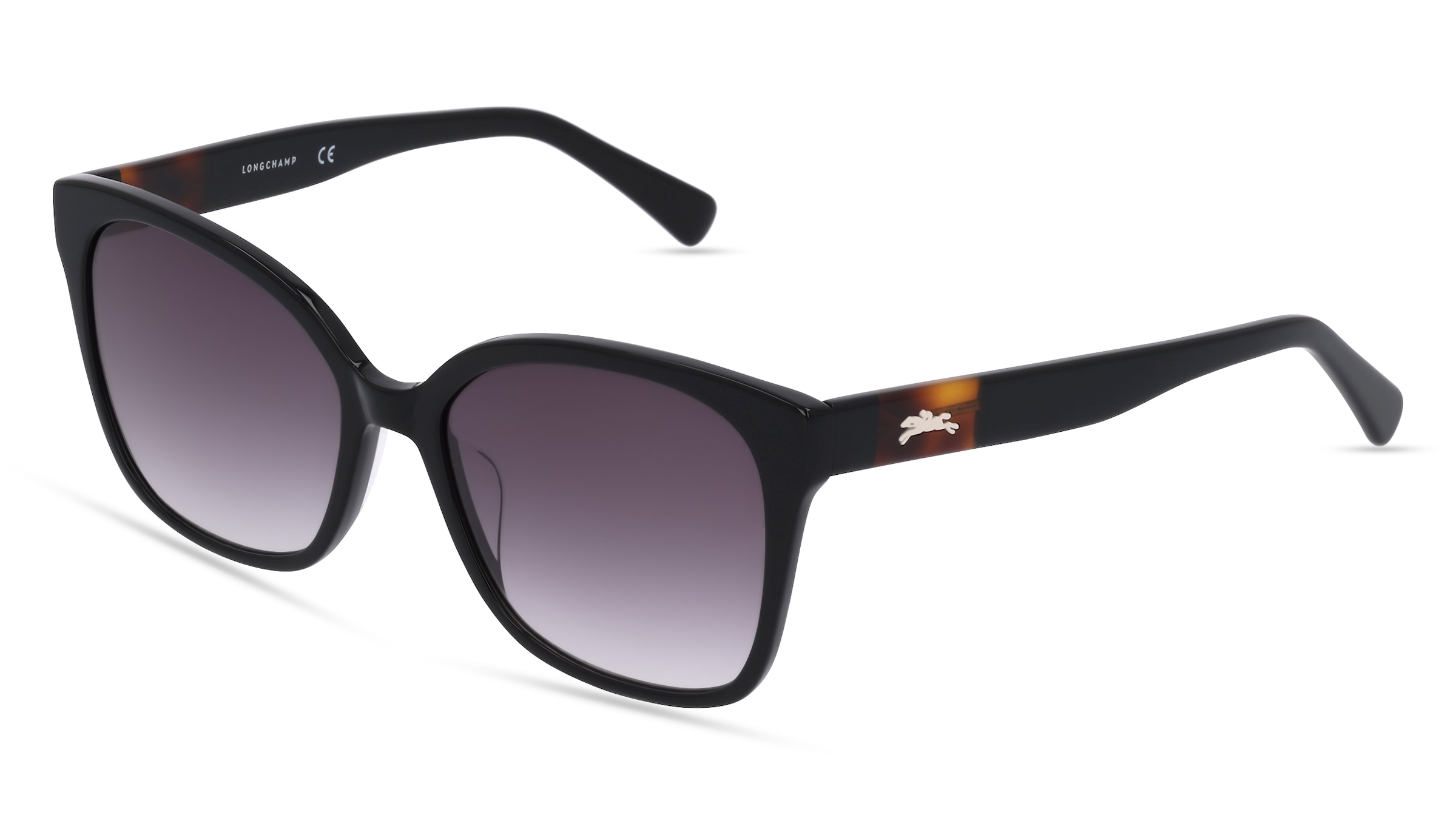 Marchon Germany Longchamp LO657S Damen-Sonnenbrille Vollrand Butterfly Kunststoff-Gestell, schwarz