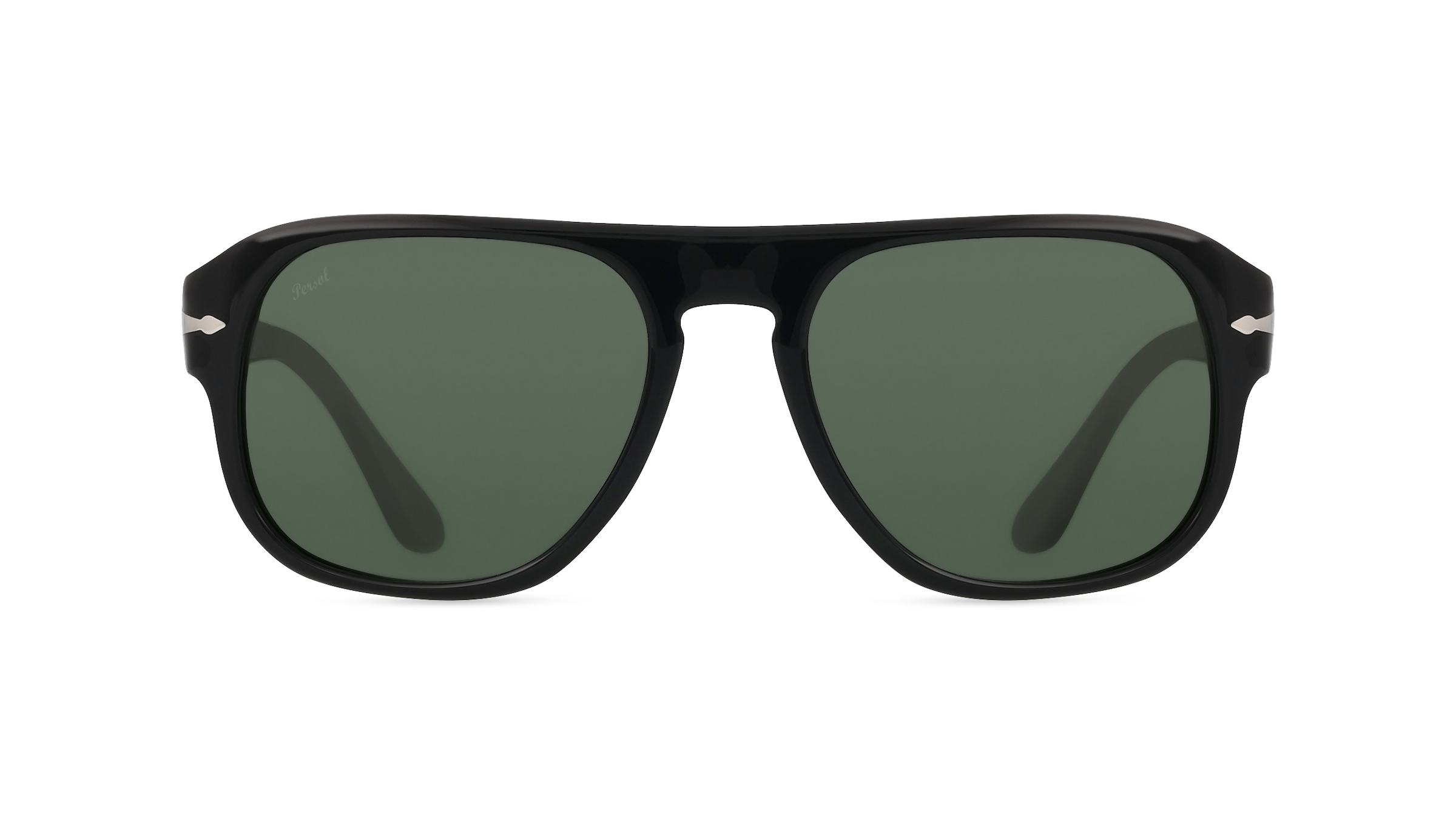 Persol 0PO3310S Herren-Sonnenbrille Vollrand Eckig Acetat-Gestell, schwarz