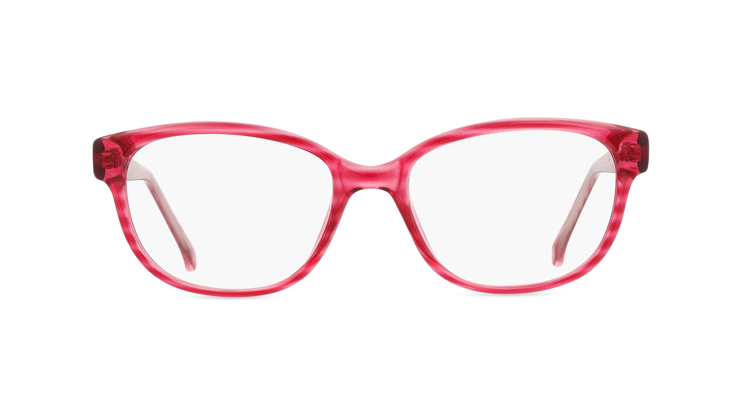 Fielmann MC 607 CL Damen-Brille inkl. Gläser Vollrand Oval Propionat-Gestell 50mm/16mm/135mm, rot