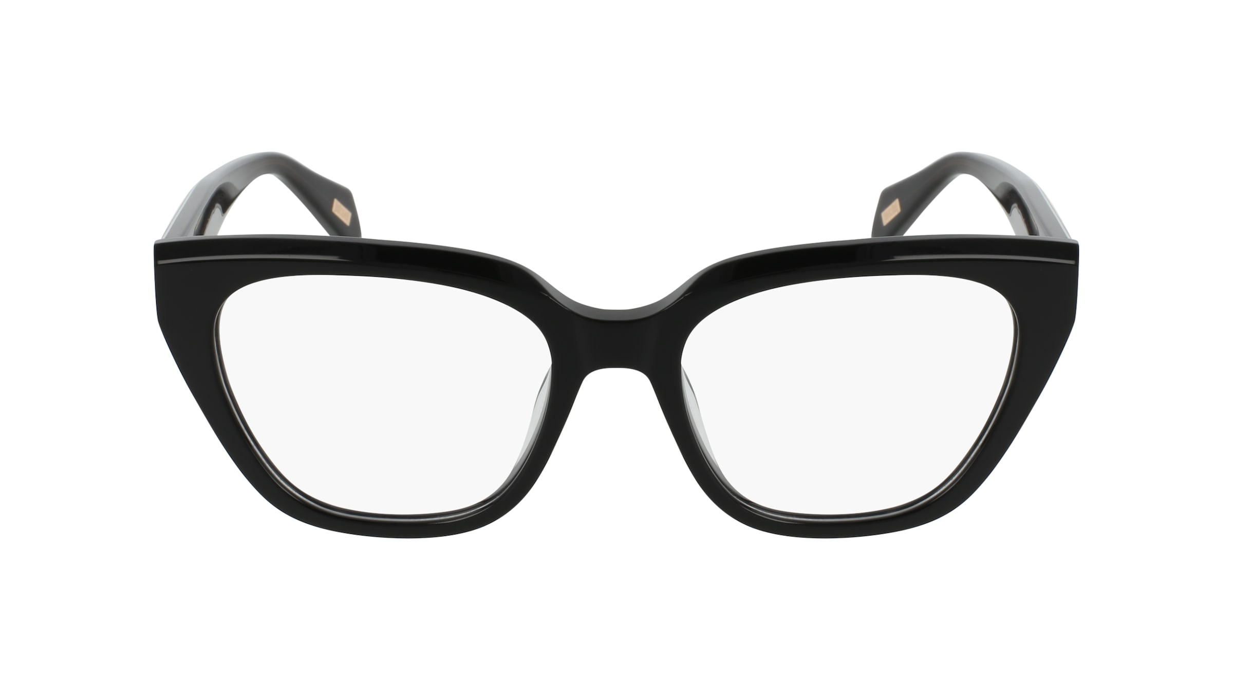 Just Cavalli VJC183V Damen-Brille inkl. Gläser Vollrand Butterfly Kunststoff-Gestell 53/18/140, Schwarz