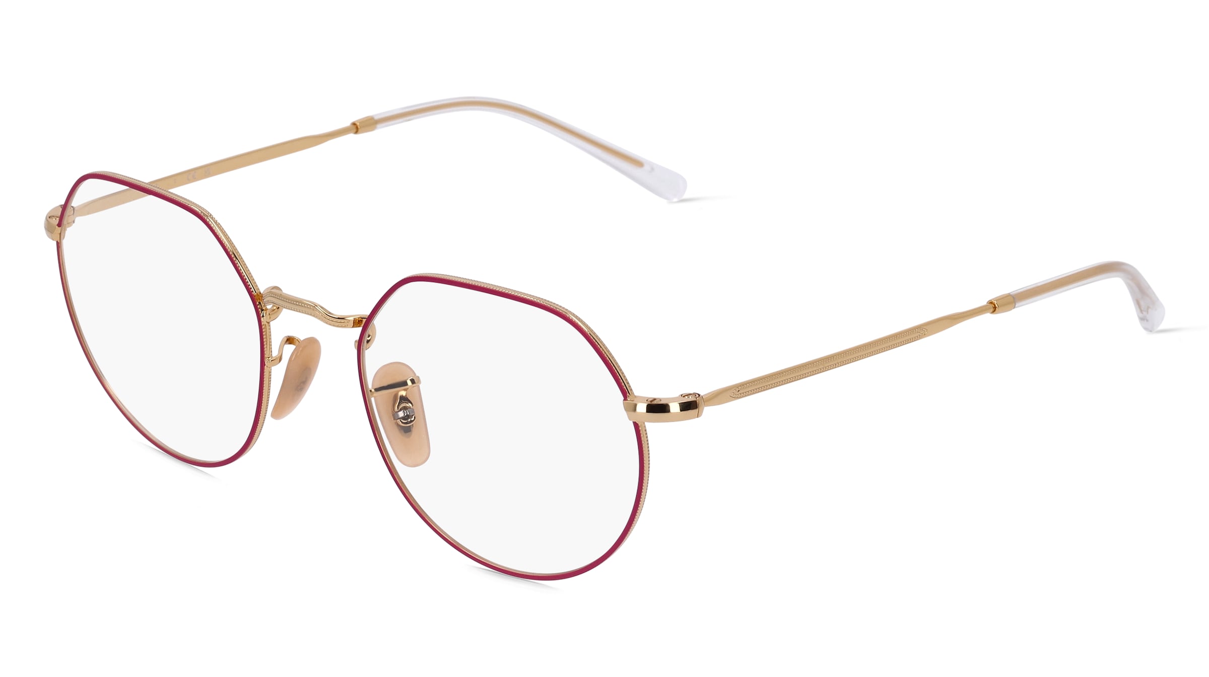 Ray-Ban RX6465 Unisex-Brille inkl. Gläser Vollrand Geometrisch Metall-Gestell 51/20/140, Lila