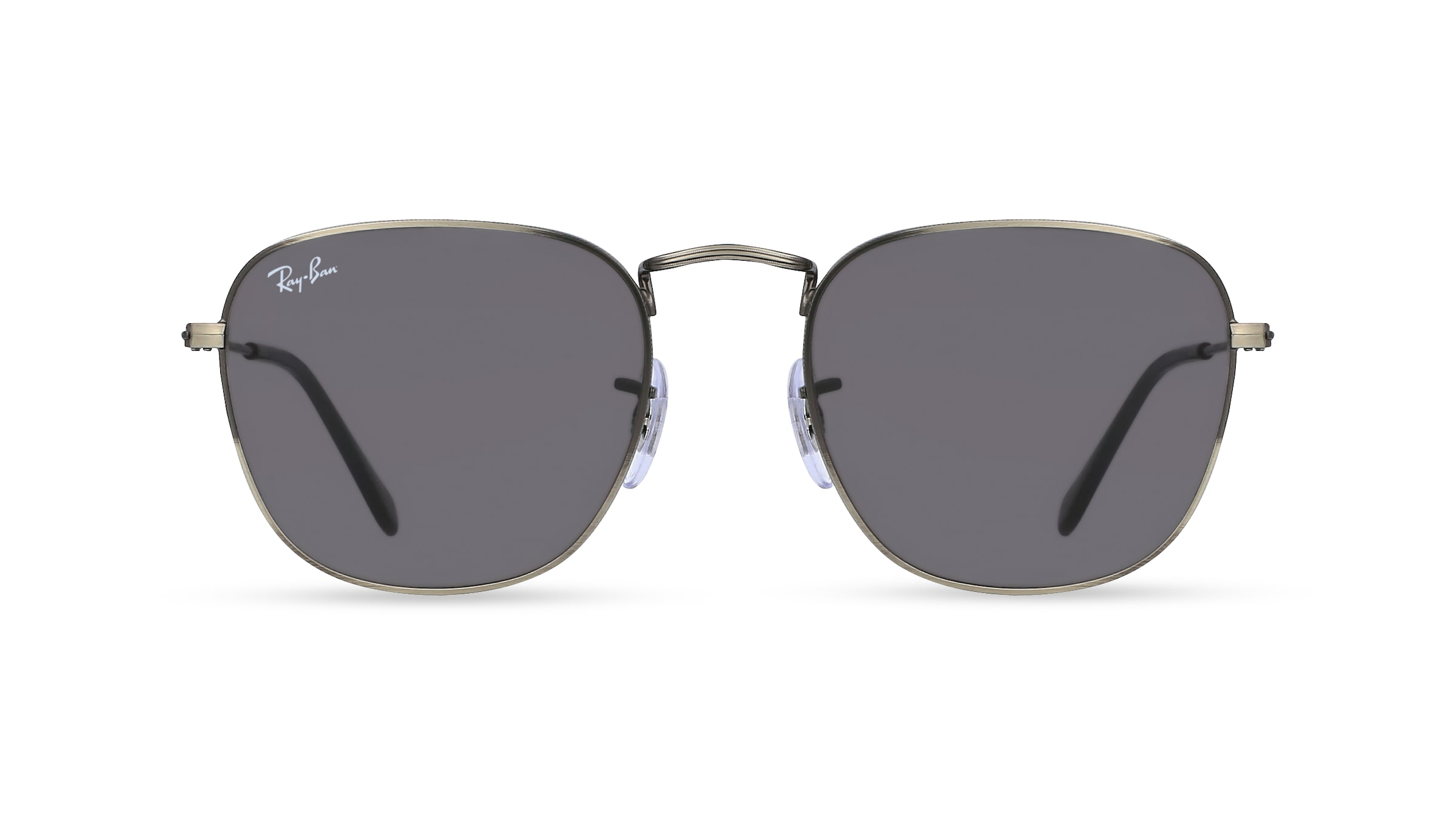 Ray-Ban RB 3857 FRANK Unisex-Sonnenbrille Vollrand Eckig Metall-Gestell, grau