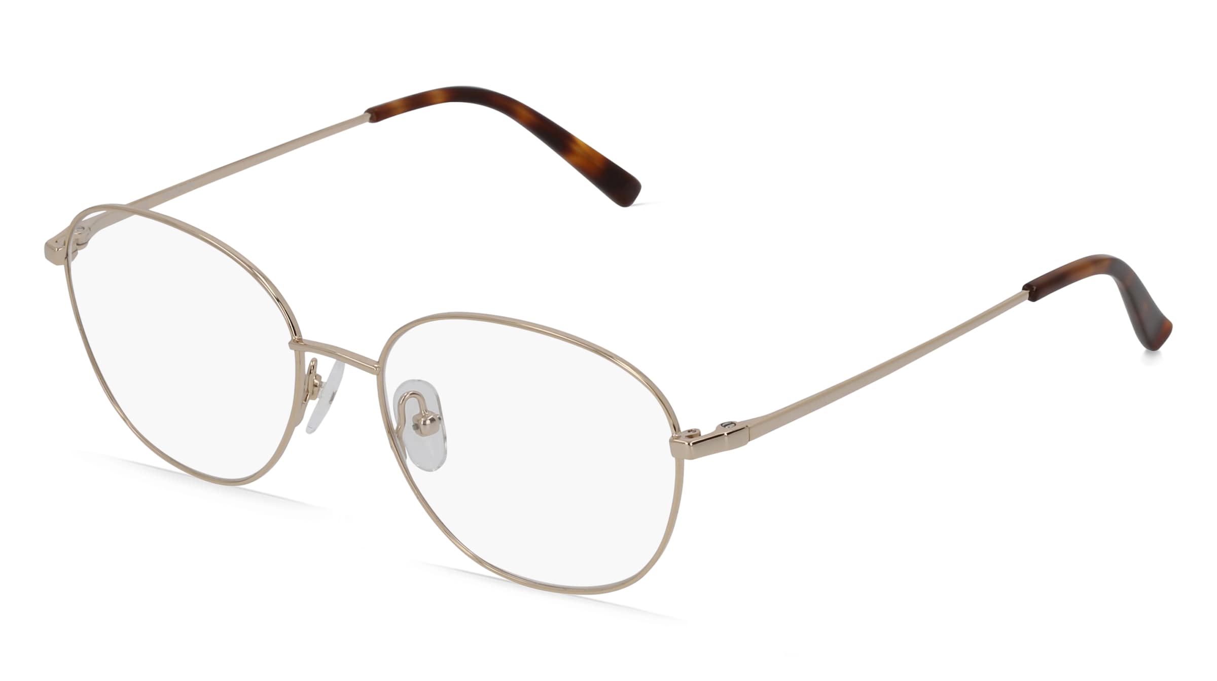 Fielmann BE 014 FA Damen-Brille inkl. Gläser Vollrand Panto Edelstahl-Gestell 53/17/140, Gold