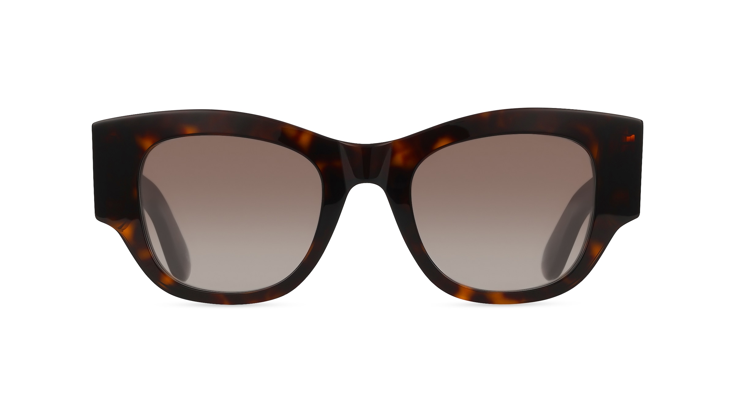 Alexander McQueen AM0420S Damen-Sonnenbrille Vollrand Eckig Recycled Acetat-Gestell, braun