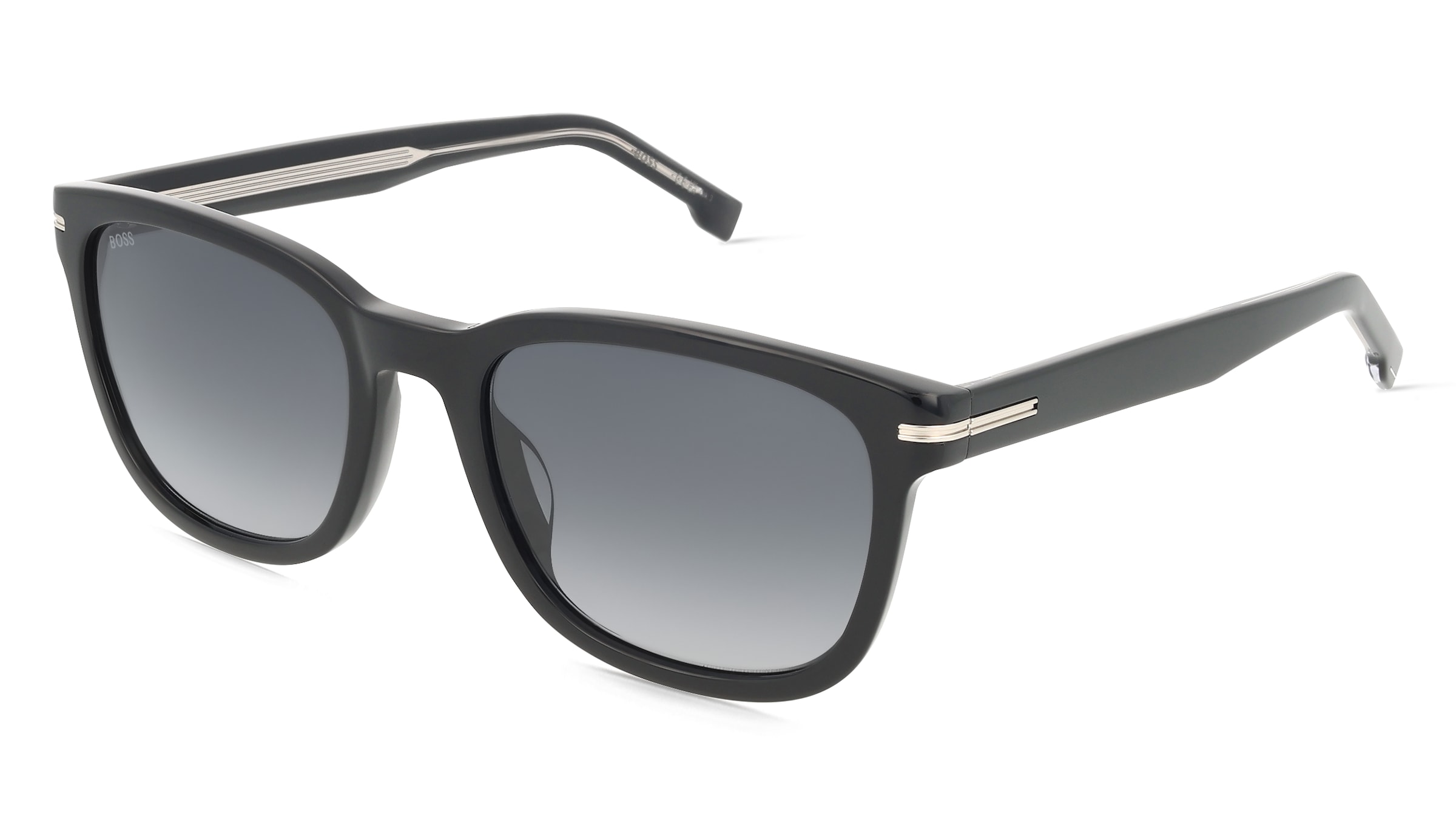 Boss 1722/G/S Herren-Sonnenbrille Vollrand Eckig Acetat-Gestell, Schwarz