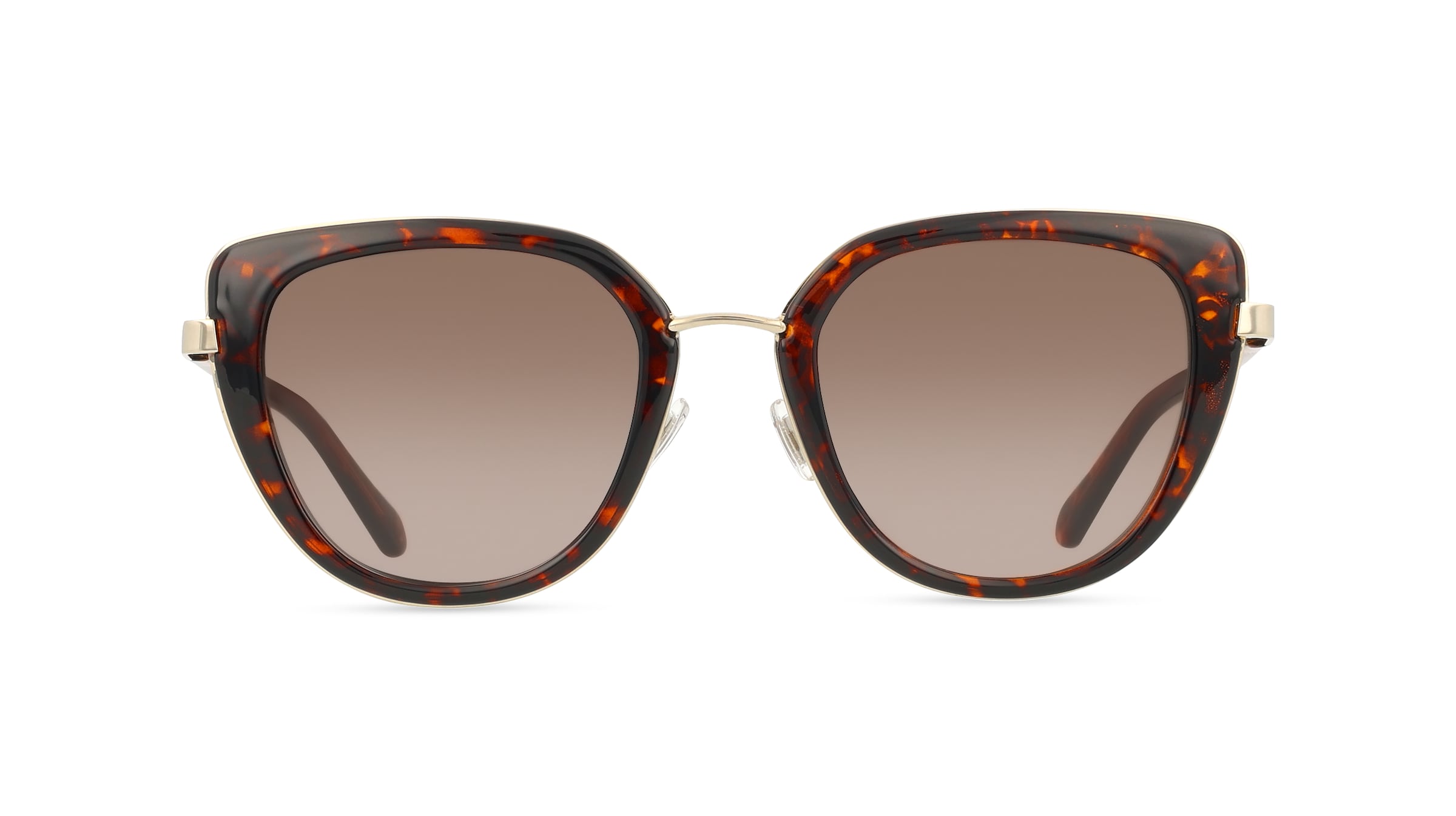 Fossil FOS 2158/G/S Damen-Sonnenbrille Vollrand Cateye Edelstahl-Gestell, braun