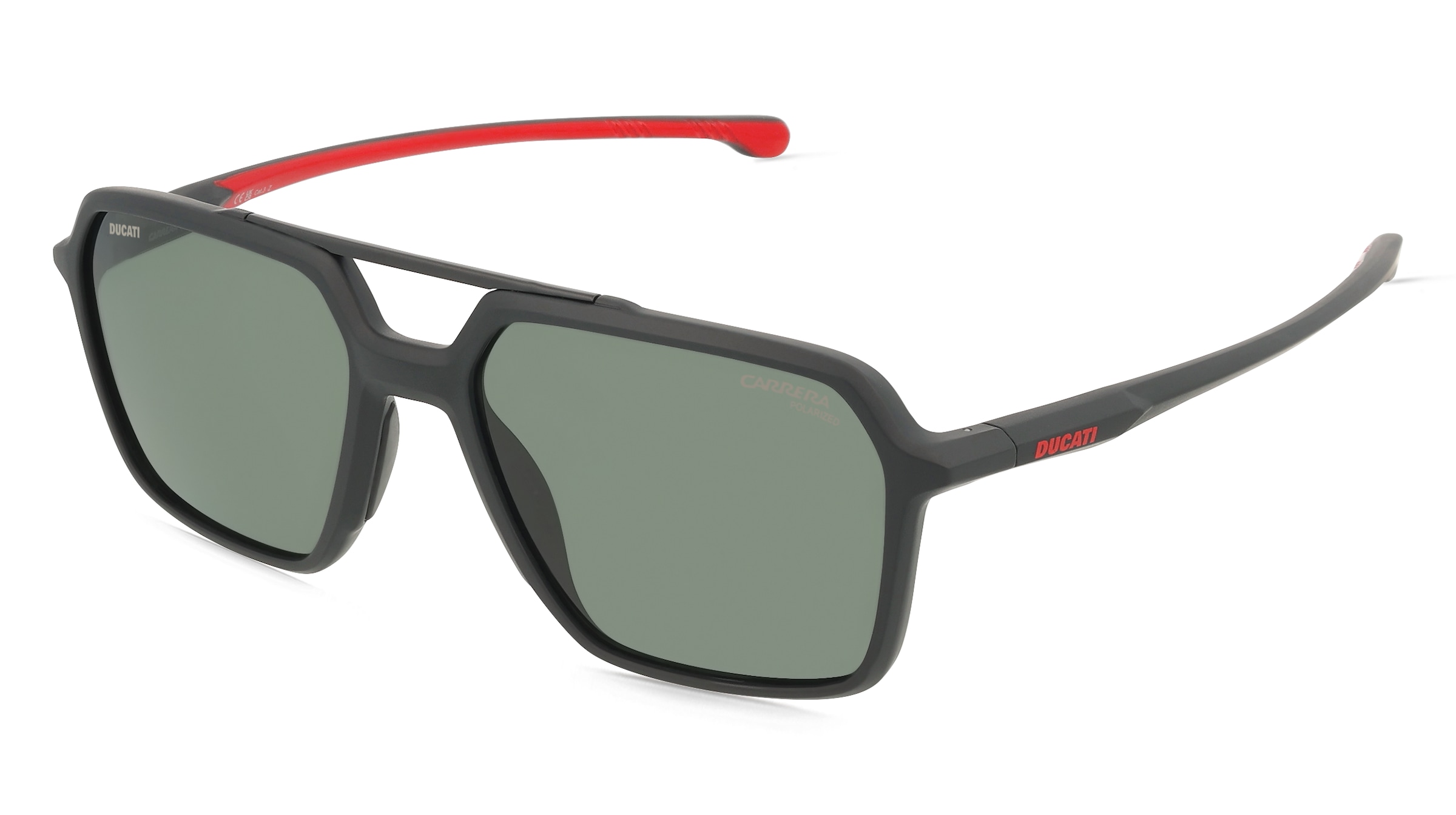 Carrera CARDUC 042/S Herren-Sonnenbrille Vollrand Eckig Kunststoff-Gestell, Schwarz