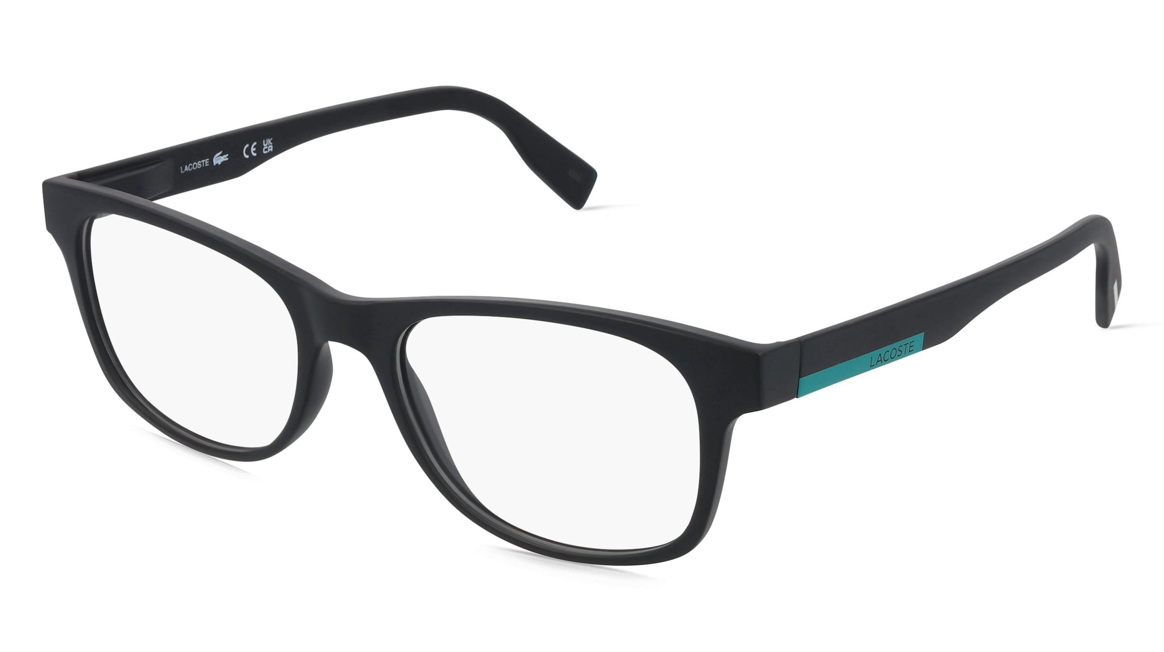 Lacoste L2913 Unisex-Brille inkl. Gläser Vollrand Quadratisch Acetat-Gestell 53/18/145, Schwarz