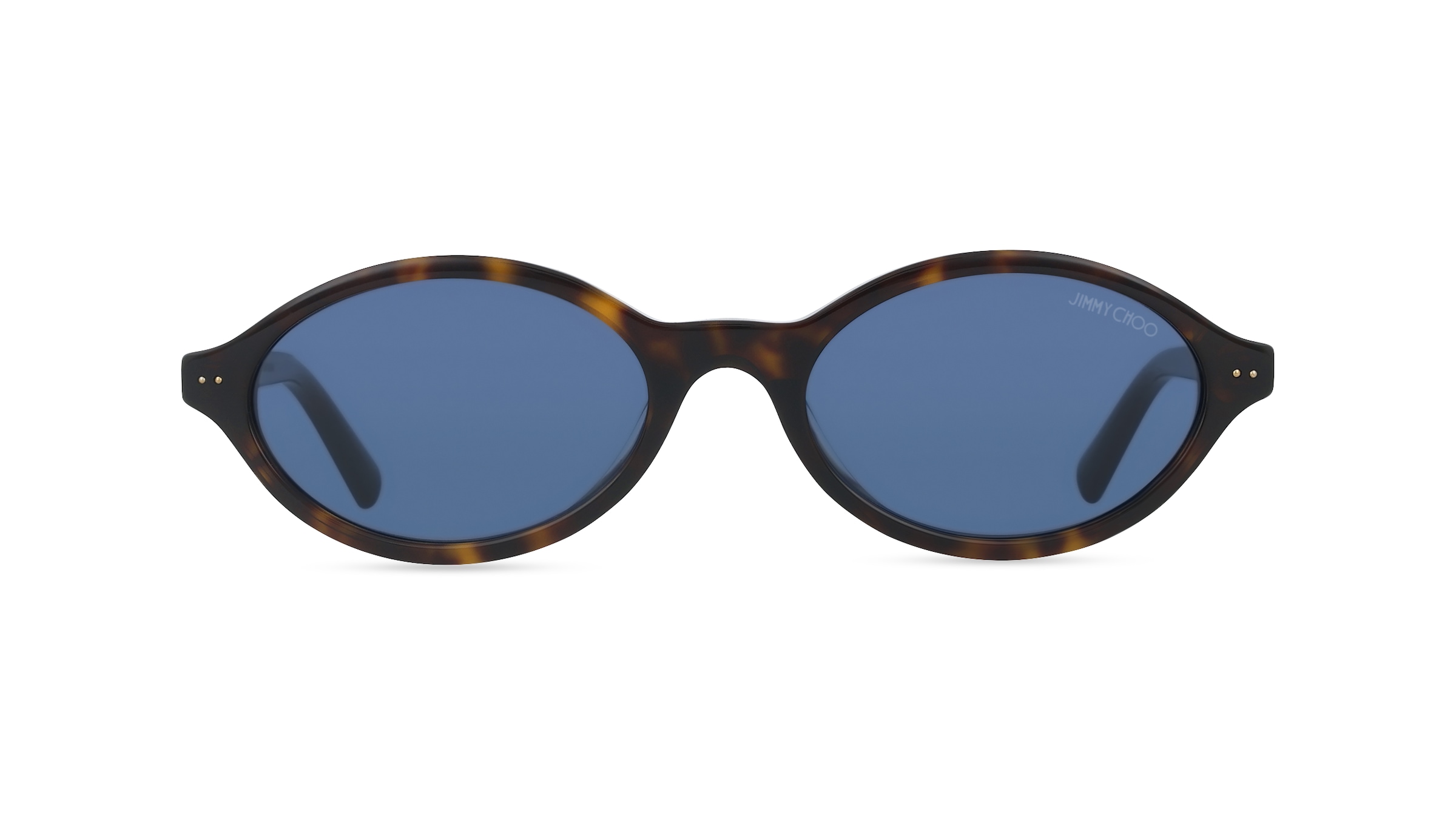 Jimmy Choo JC5068U Damen-Sonnenbrille Vollrand Oval Acetat-Gestell, Havanna