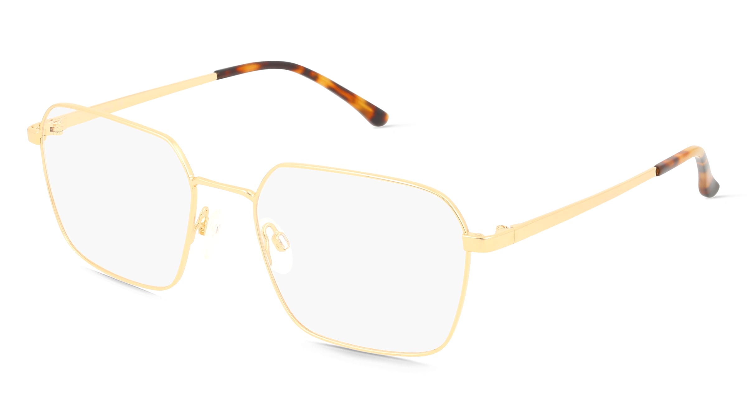Fielmann BD 589 FA BERT Herren-Brille inkl. Gläser Vollrand Quadratisch Edelstahl-Gestell 54/18/145, Gold