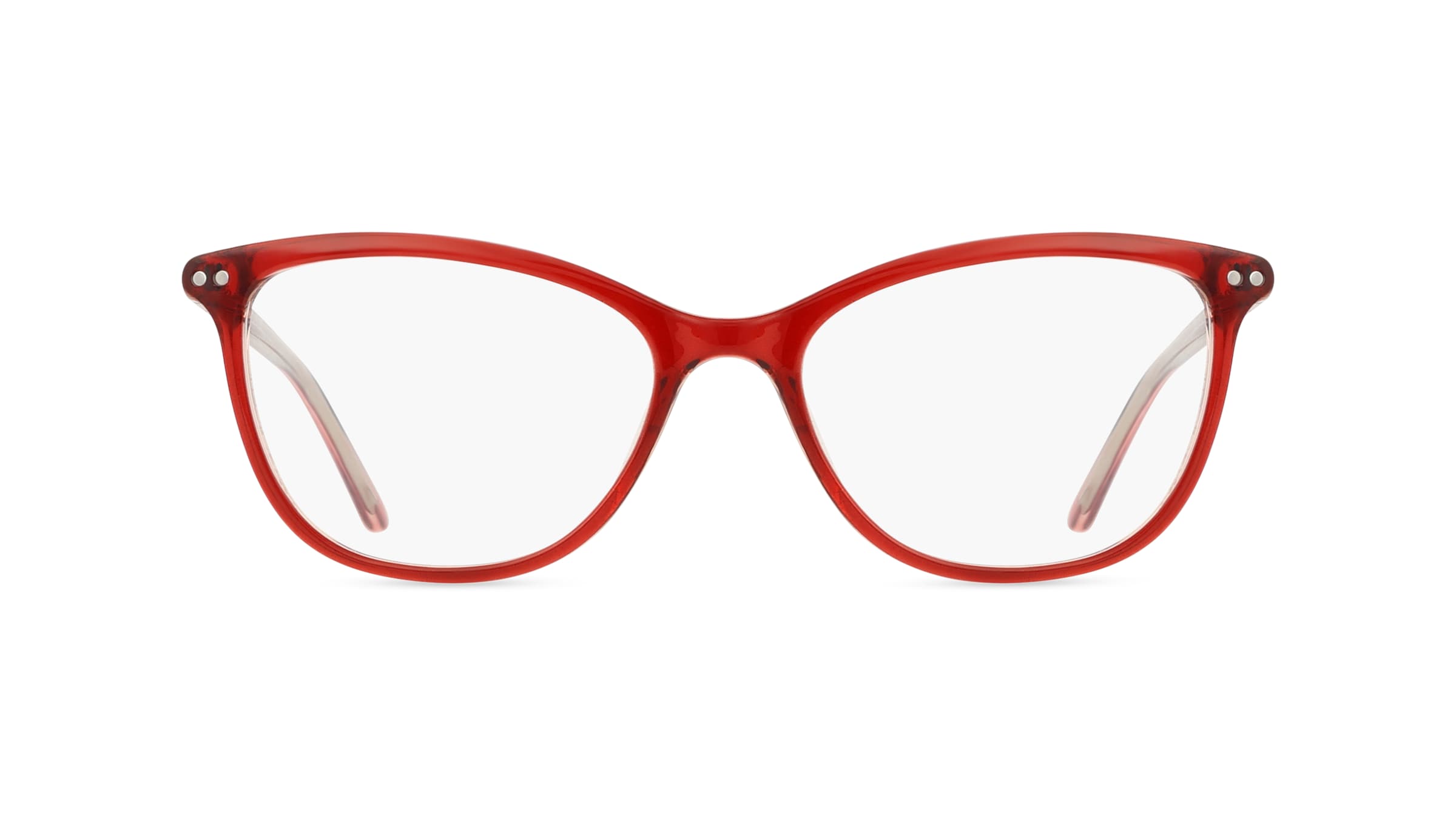 Fielmann OU 051 FLEX CL Damen-Brille inkl. Gläser Vollrand Butterfly Acetat-Gestell 52mm/17mm/140mm, rot