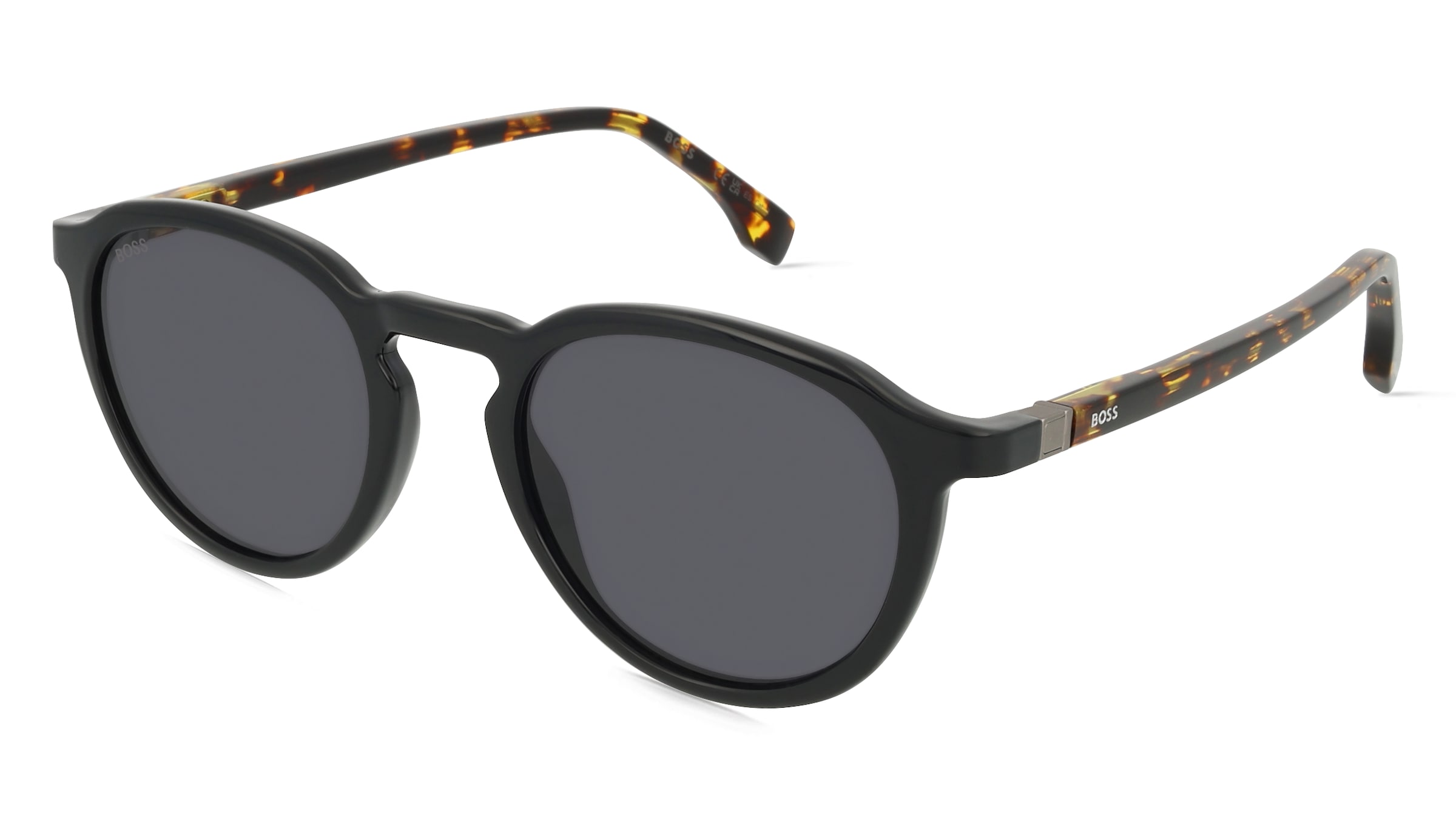 Boss 1491/S Herren-Sonnenbrille Vollrand Geometrisch Kunststoff-Gestell, Schwarz