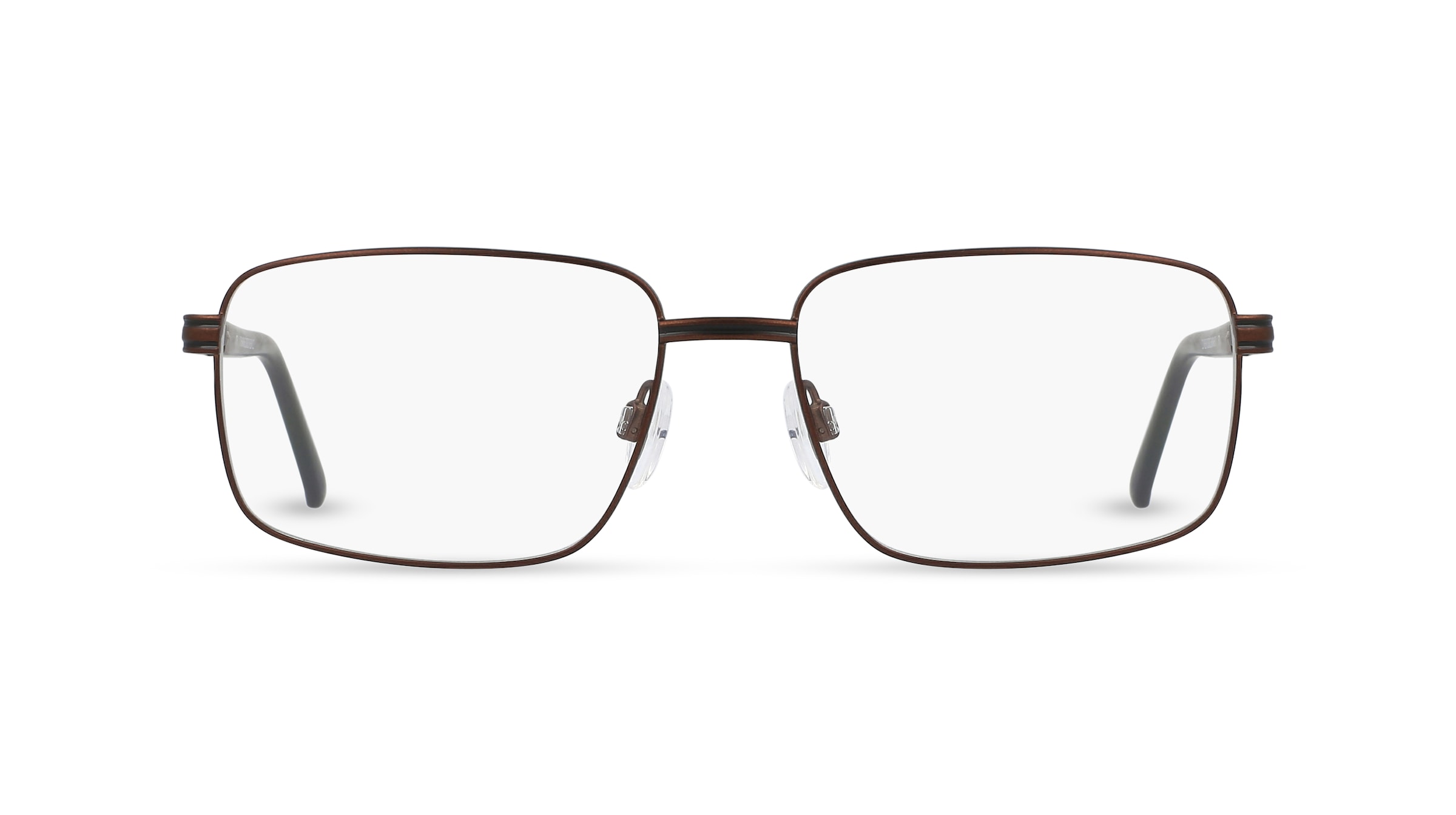 Fielmann CHARME 0833 FLEX CL Herren-Brille inkl. Gläser Vollrand Eckig Metall-Gestell 56mm/16mm/140mm, braun