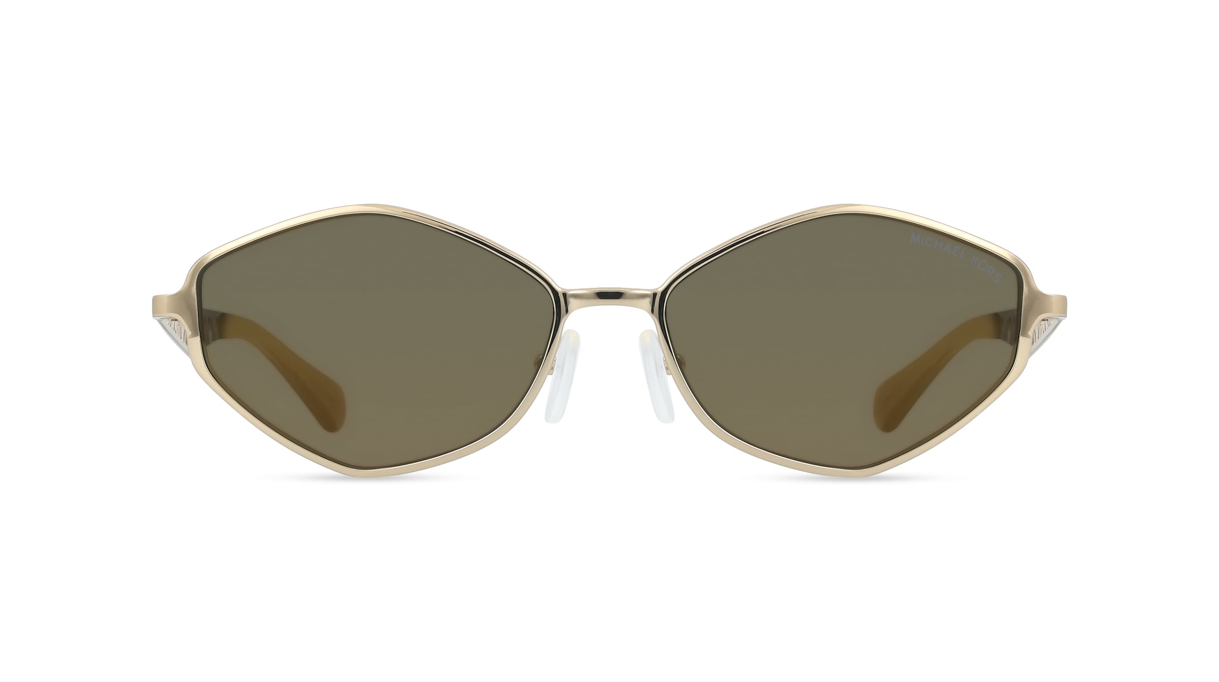 Michael Kors MK1181 GOLD COAST Damen-Sonnenbrille Randlos Geometrisch Metall-Gestell, Gold