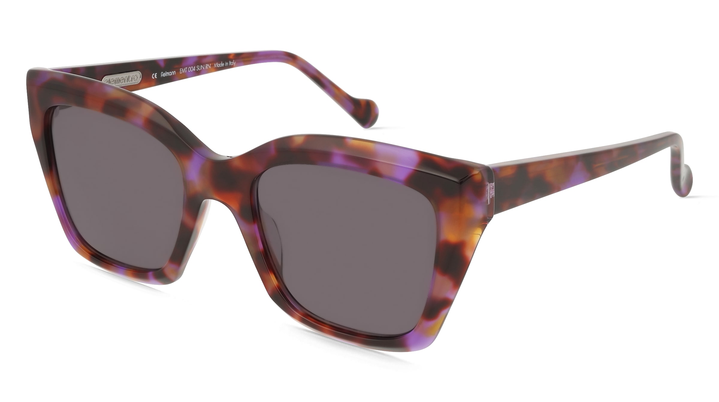 Fielmann Elementra EMT 004 SUN RN Damen-Sonnenbrille Vollrand Butterfly Acetat-Gestell, Havanna