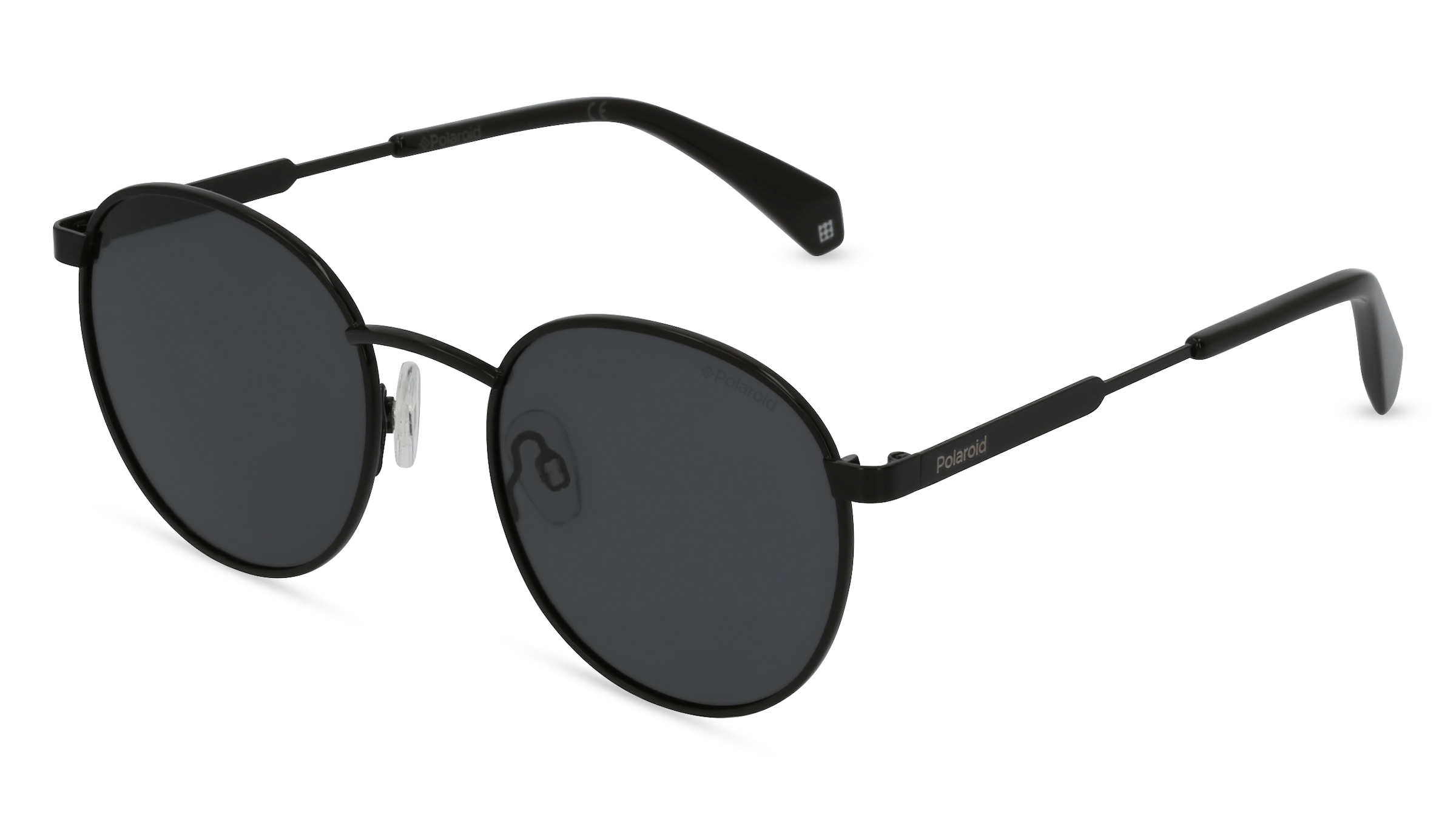 Polaroid PLD 2053/S Unisex-Sonnenbrille Vollrand Oval Metall-Gestell, Schwarz
