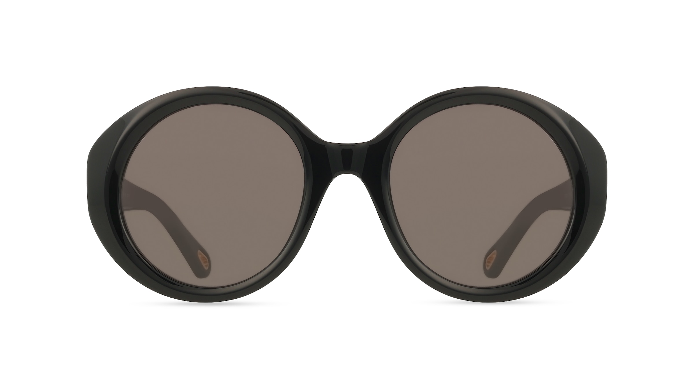 Chloé CH0332S Damen-Sonnenbrille Vollrand Rund Acetat-Gestell, schwarz
