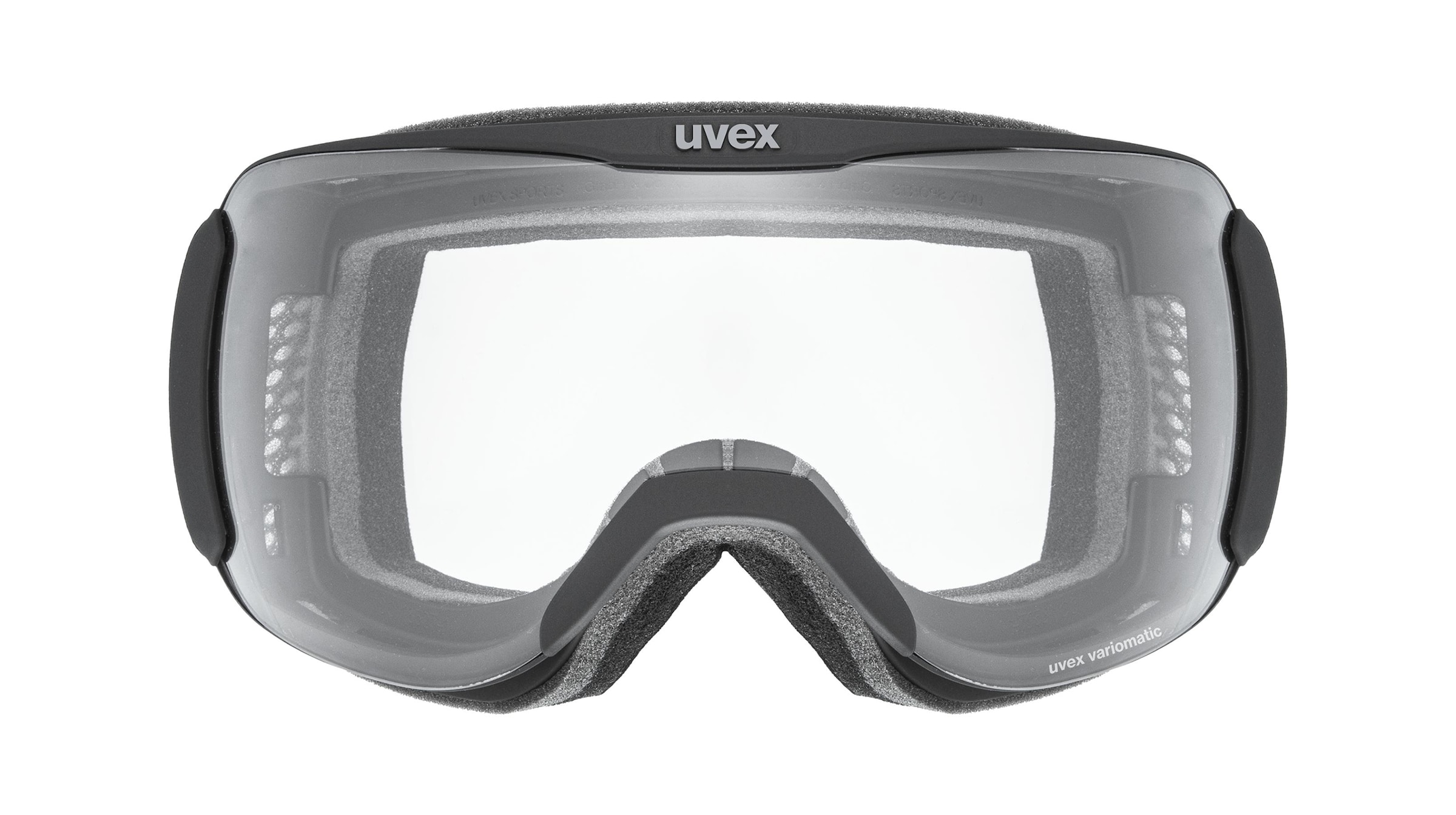 Uvex DOWNHILL 2100 CV  Unisex-Skibrille Vollrand Monoscheibe Kunststoff-Gestell, schwarz