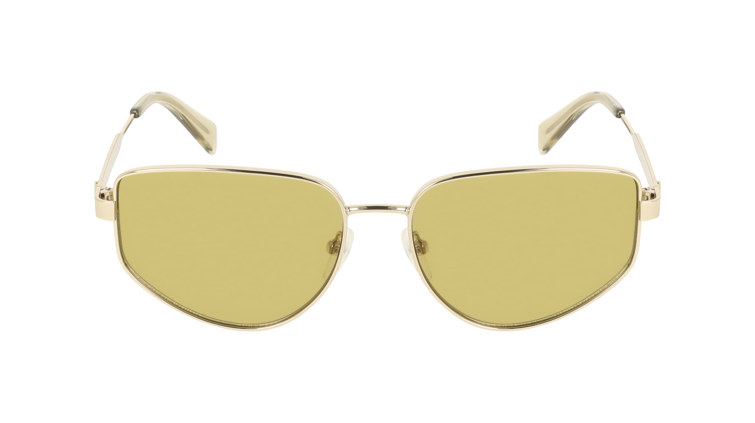 Liu Jo LJ164S Damen-Sonnenbrille Vollrand Quadratisch Metall-Gestell, gold