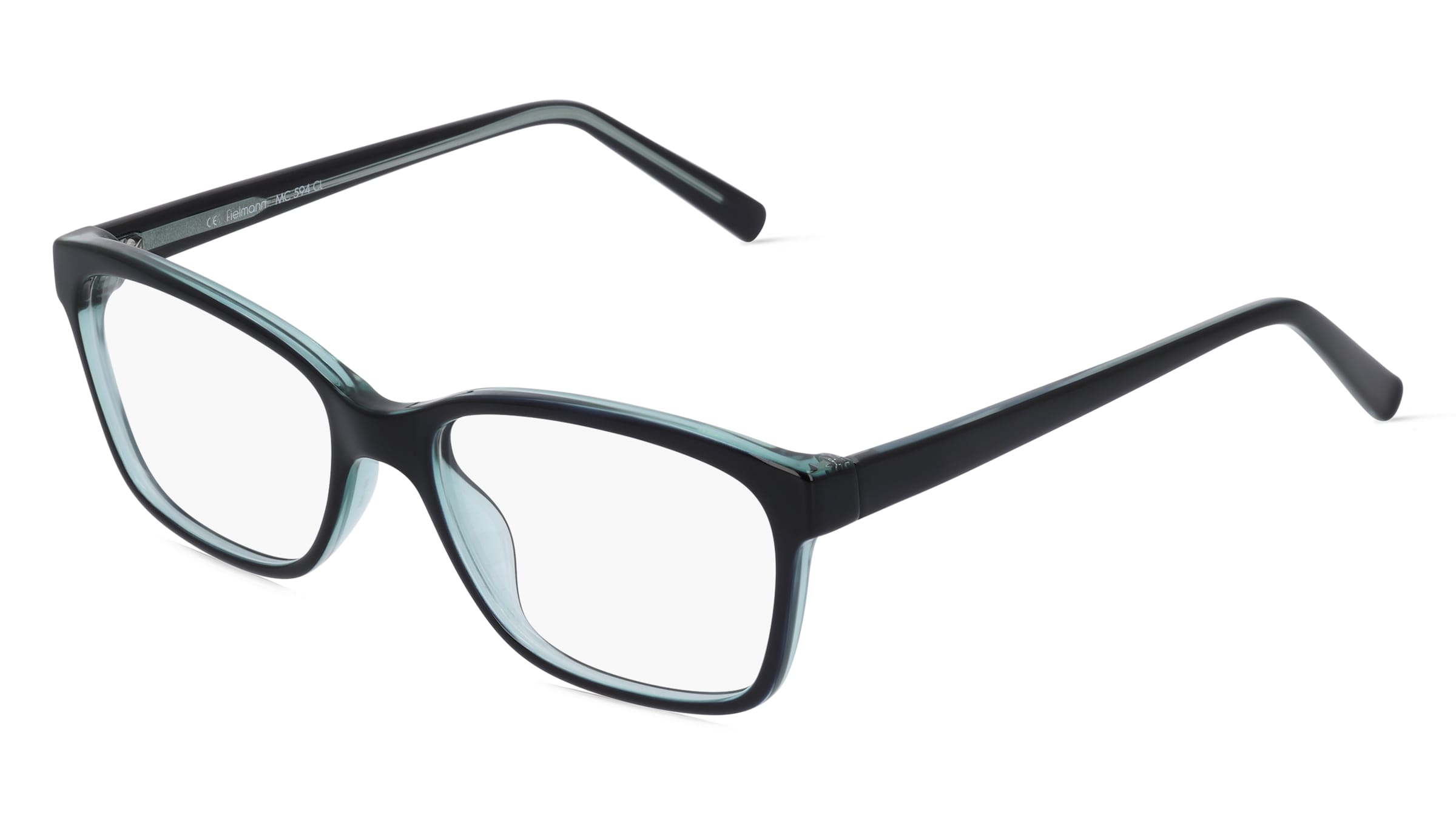 Fielmann MC 594 CL HELENE Damen-Brille inkl. Gläser Vollrand Butterfly Propionat-Gestell 53/17/135, Schwarz