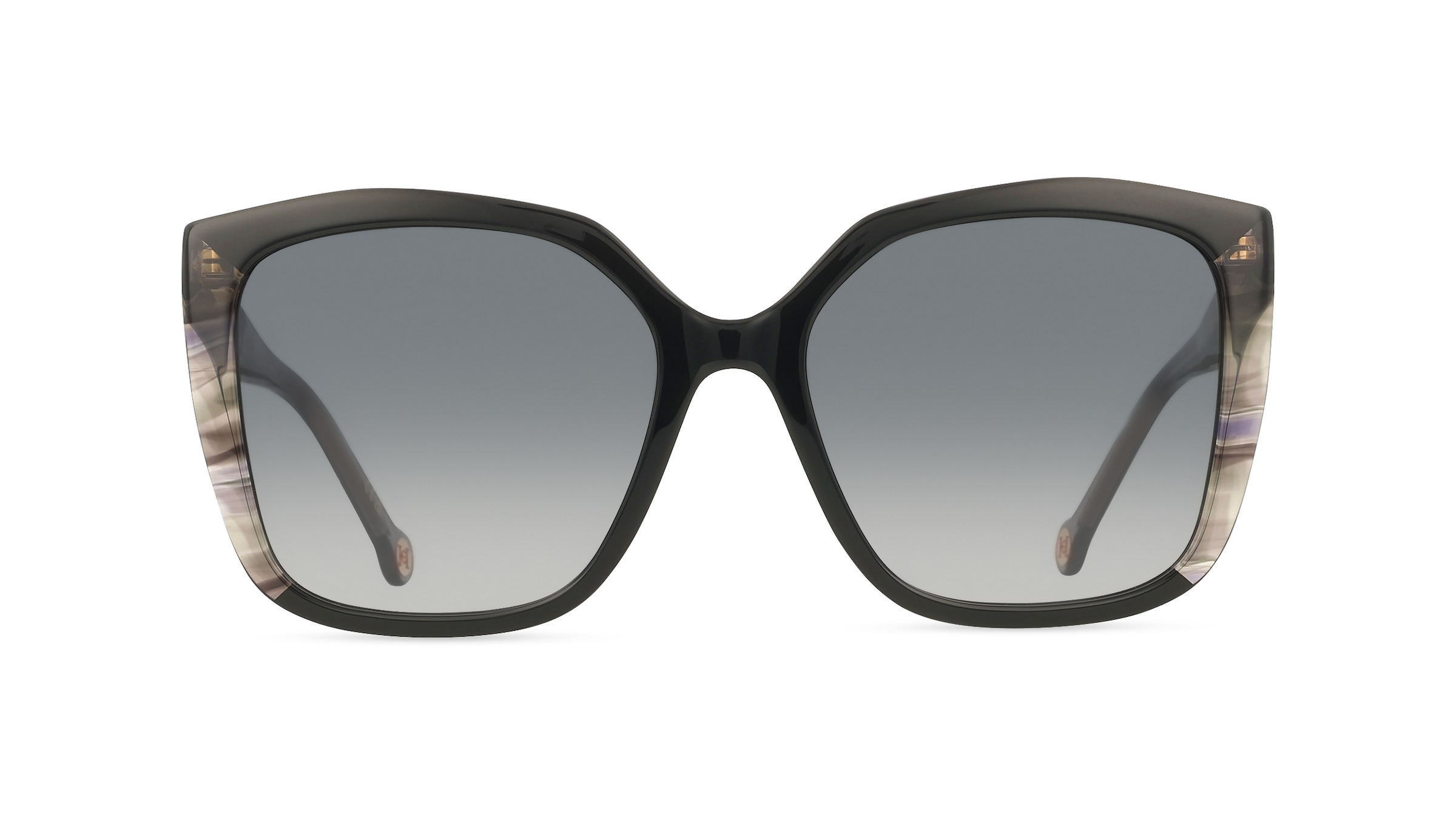 Carolina Herrera HER 0339/S Damen-Sonnenbrille Vollrand Quadratisch Acetat-Gestell, schwarz