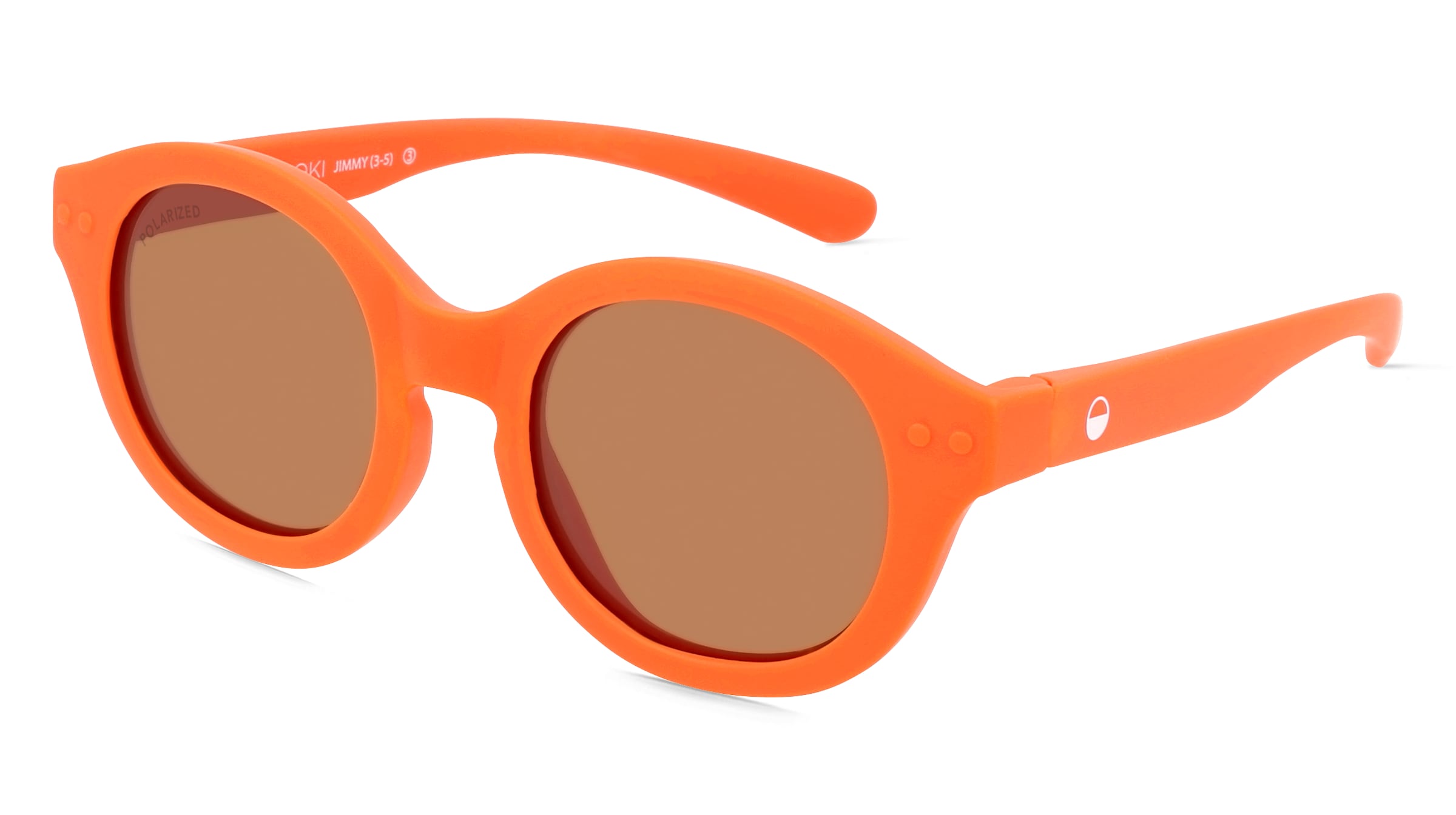 OKIDOKI JIMMY SUN LITTLE (3-5) Kinder-Sonnenbrille Vollrand Panto Kunststoff-Gestell, Orange