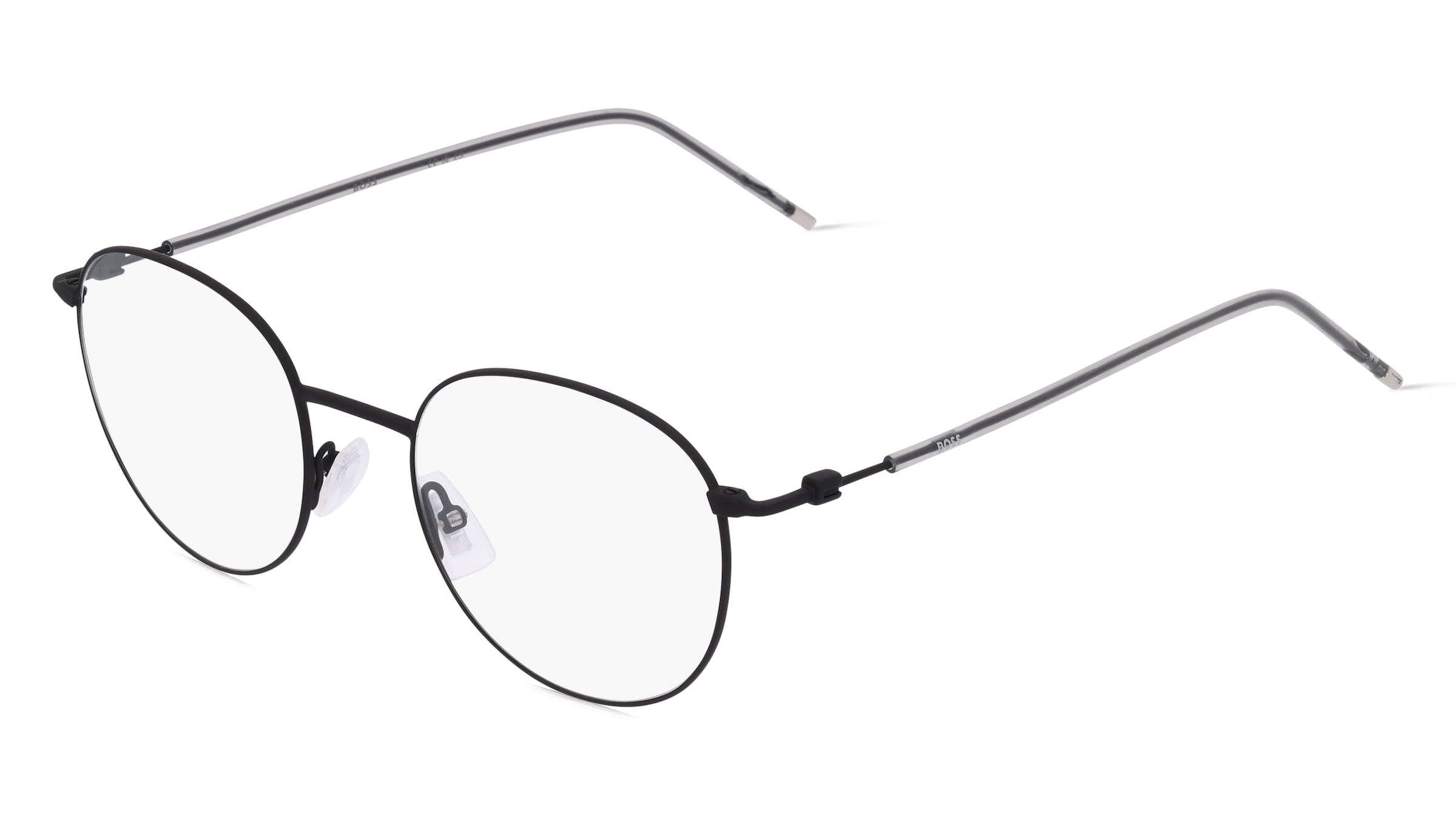 Boss 1311 Unisex-Brille inkl. Gläser Vollrand Panto Kunststoff-Gestell 50/20/145, Schwarz