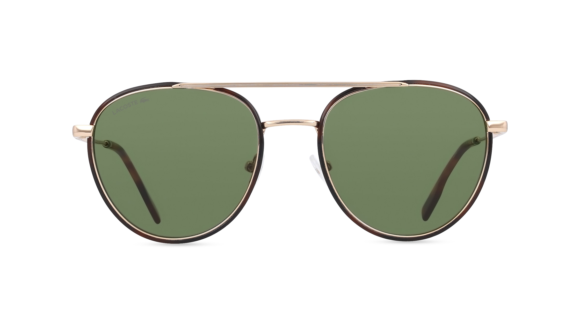 Lacoste L258S Unisex-Sonnenbrille Vollrand Pilot Metall-Gestell, gold