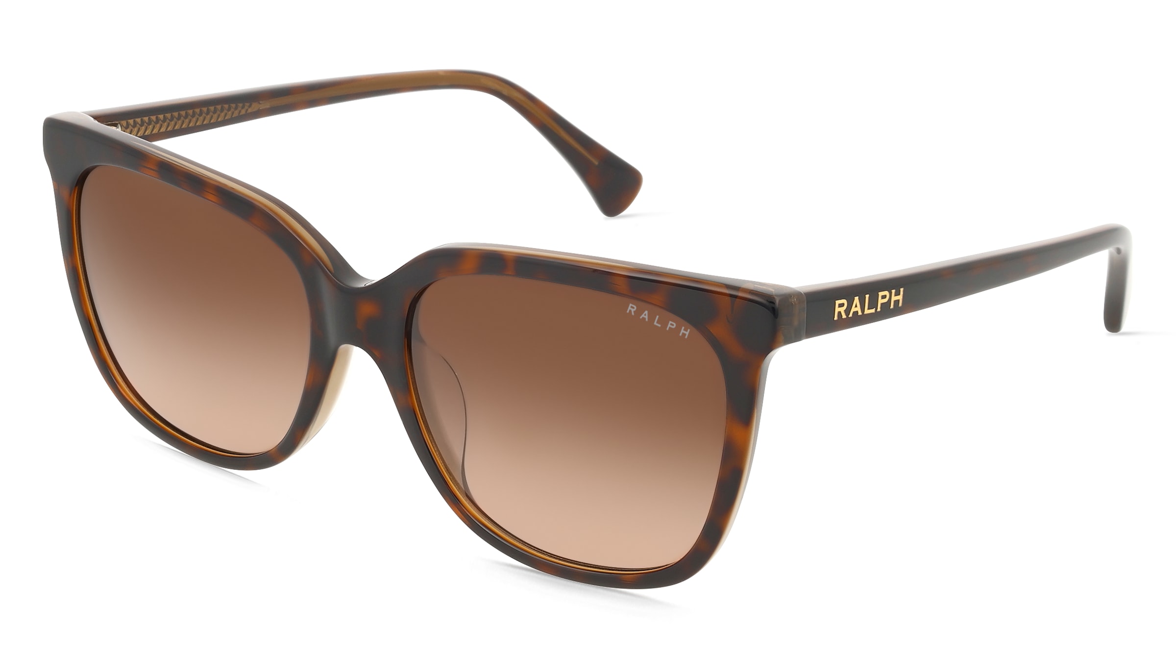Ralph 0RA5343U Damen-Sonnenbrille Vollrand Quadratisch Acetat-Gestell, Havanna