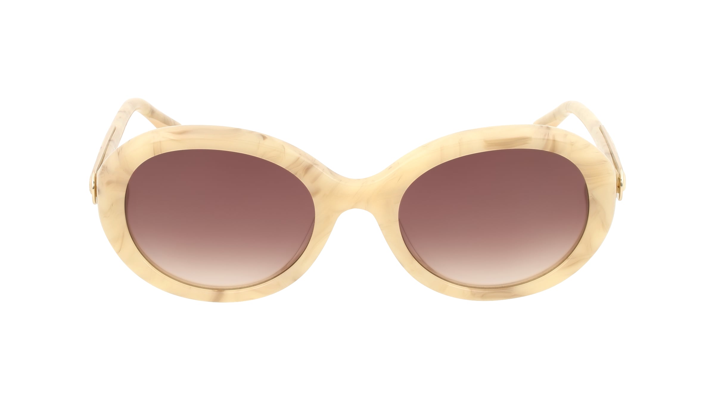 Sandro SA6072 Damen-Sonnenbrille Vollrand Rund Acetat-Gestell, weiß