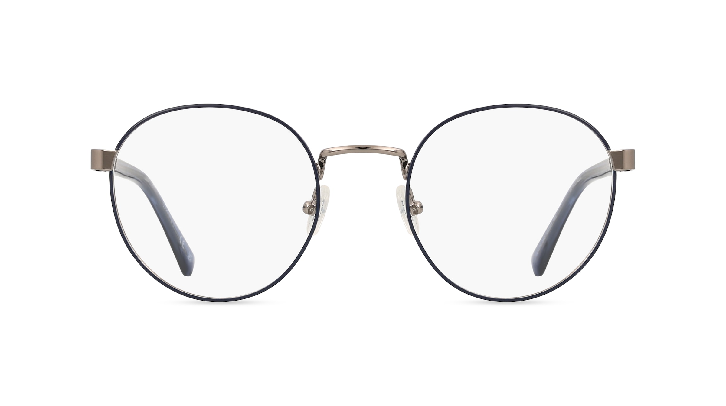 Gant GA3279 Herren-Brille inkl. Gläser Vollrand Rund Metall-Gestell 50mm/21mm/145mm, blau