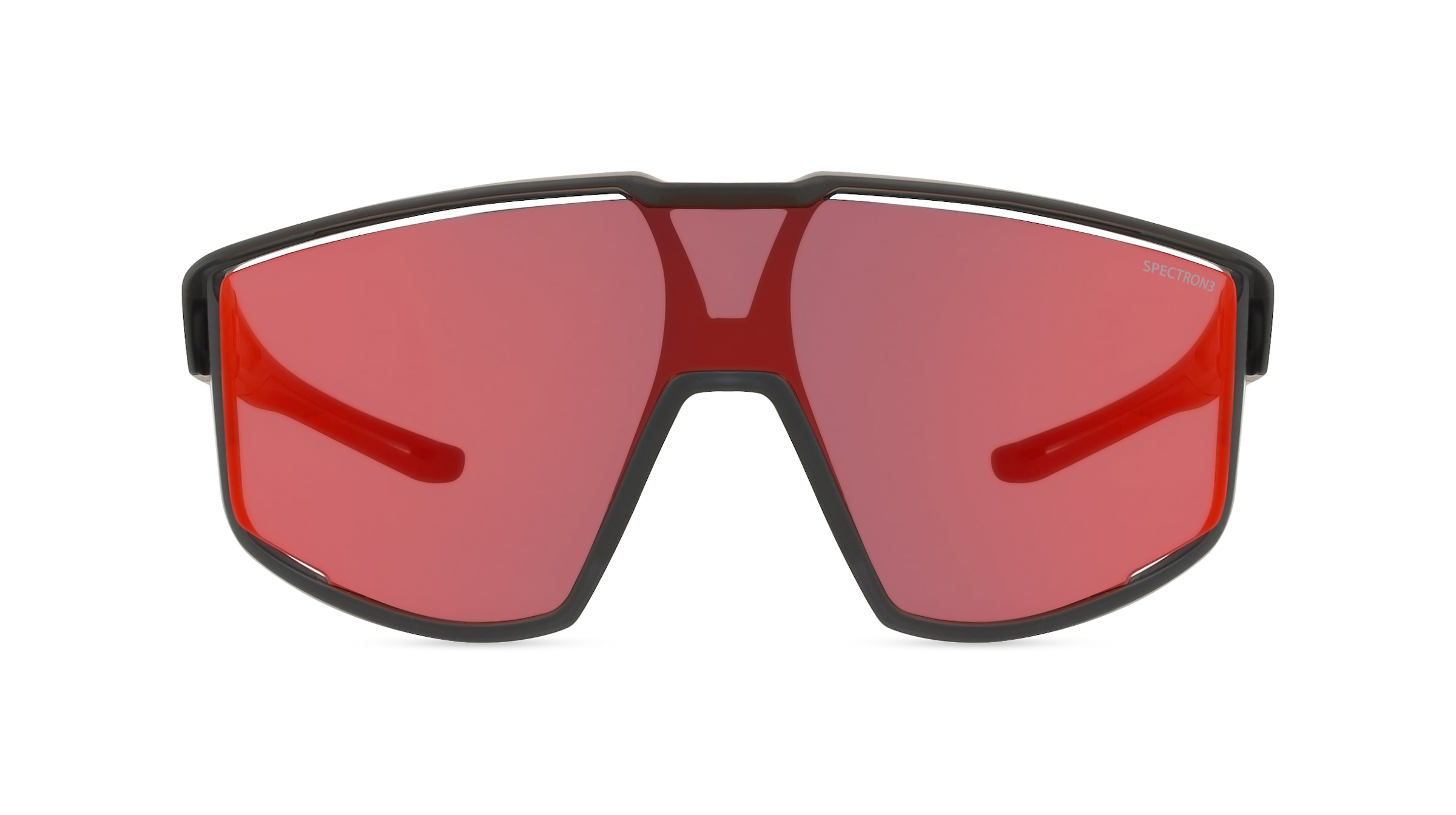 Julbo J53111 FURY Unisex-Sonnenbrille Vollrand Monoscheibe Kunststoff-Gestell, Schwarz