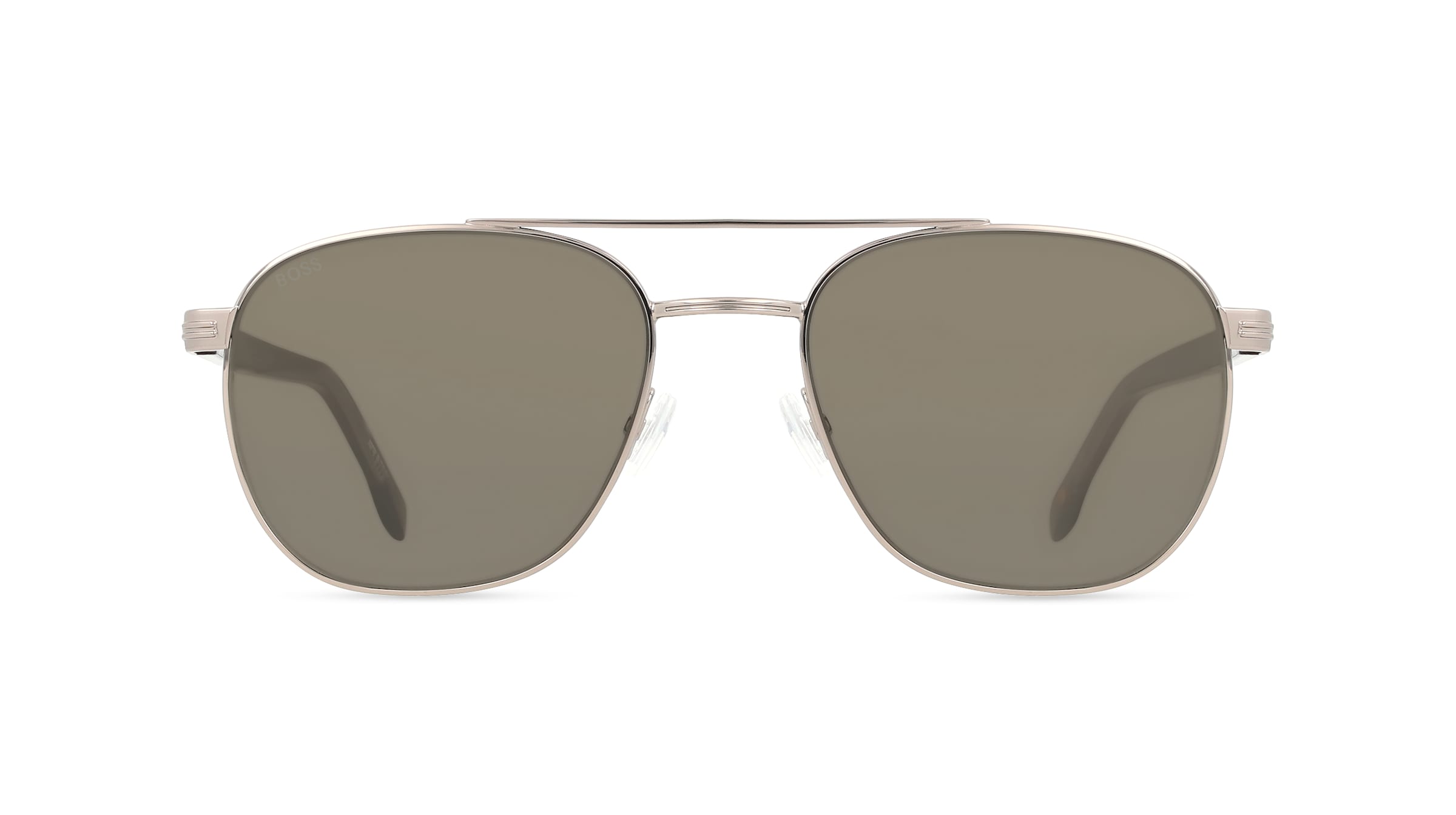 Boss 207547 Herren-Sonnenbrille Vollrand Eckig Edelstahl-Gestell, silber