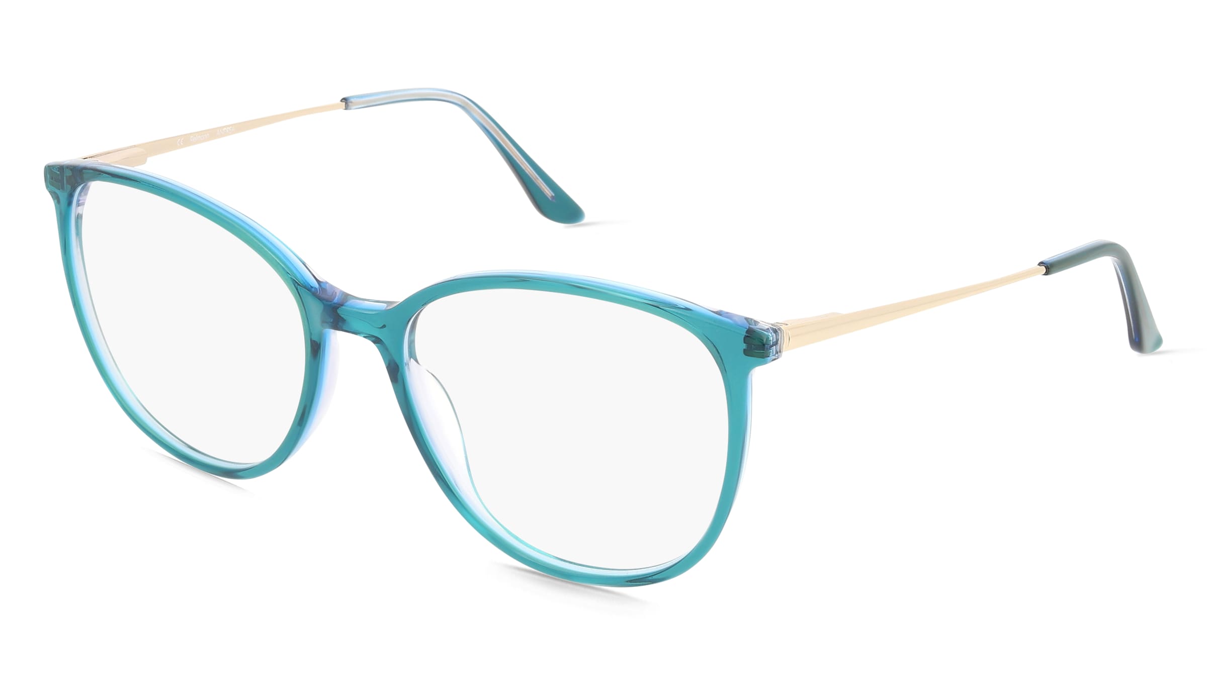 Fielmann ABC 090 FLEX CL ANDREA Damen-Brille inkl. Gläser Vollrand Panto Acetat-Gestell 53/17/140, Grün