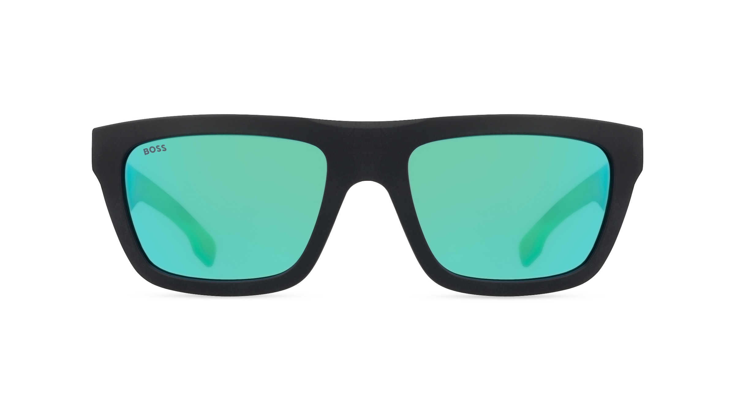 Boss 1450/S Herren-Sonnenbrille Vollrand Quadratisch Kunststoff-Gestell, schwarz