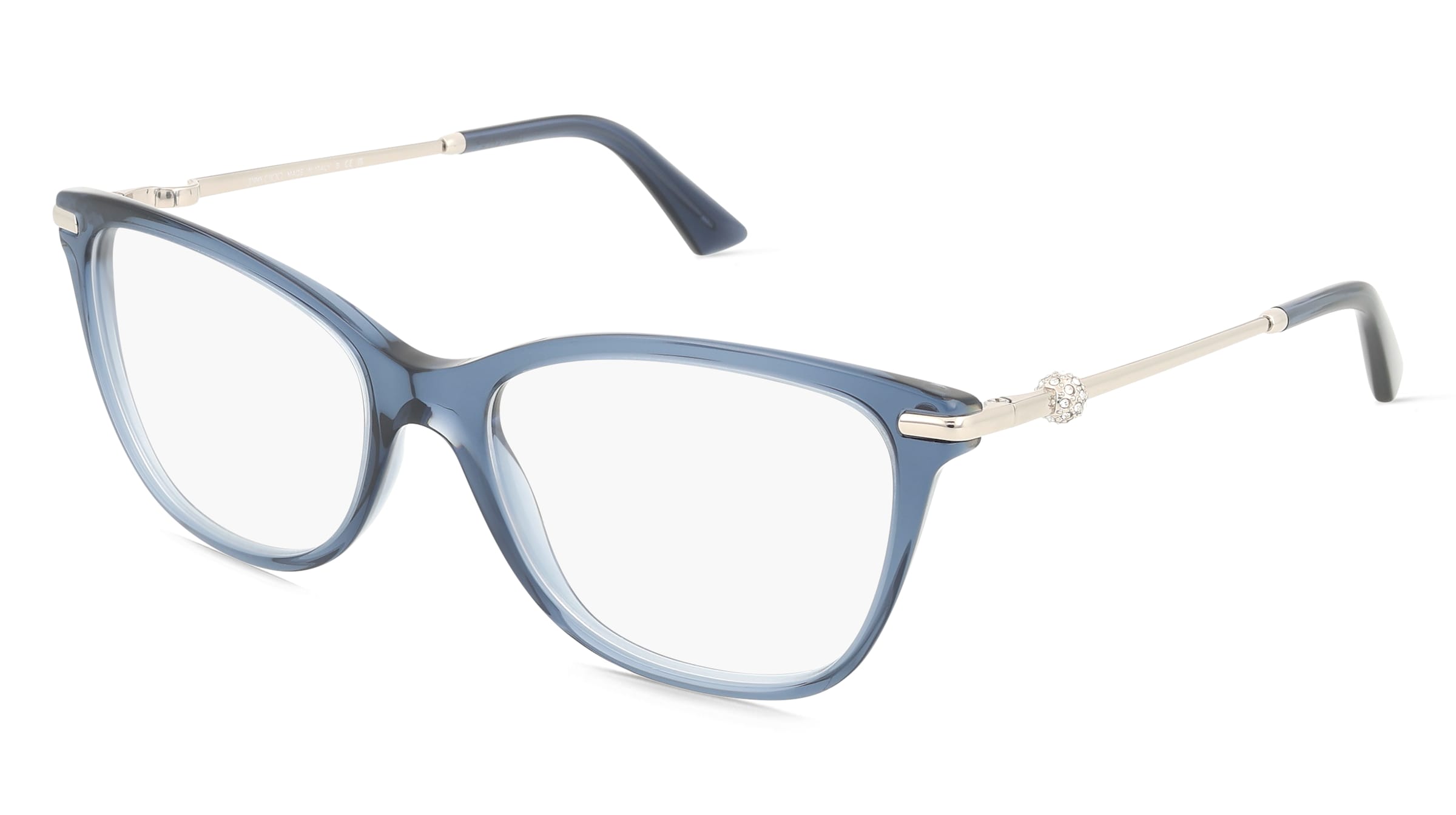 Jimmy Choo 0JC3007HB Damen-Brille inkl. Gläser Vollrand Quadratisch Acetat-Gestell 54/17/140, Blau