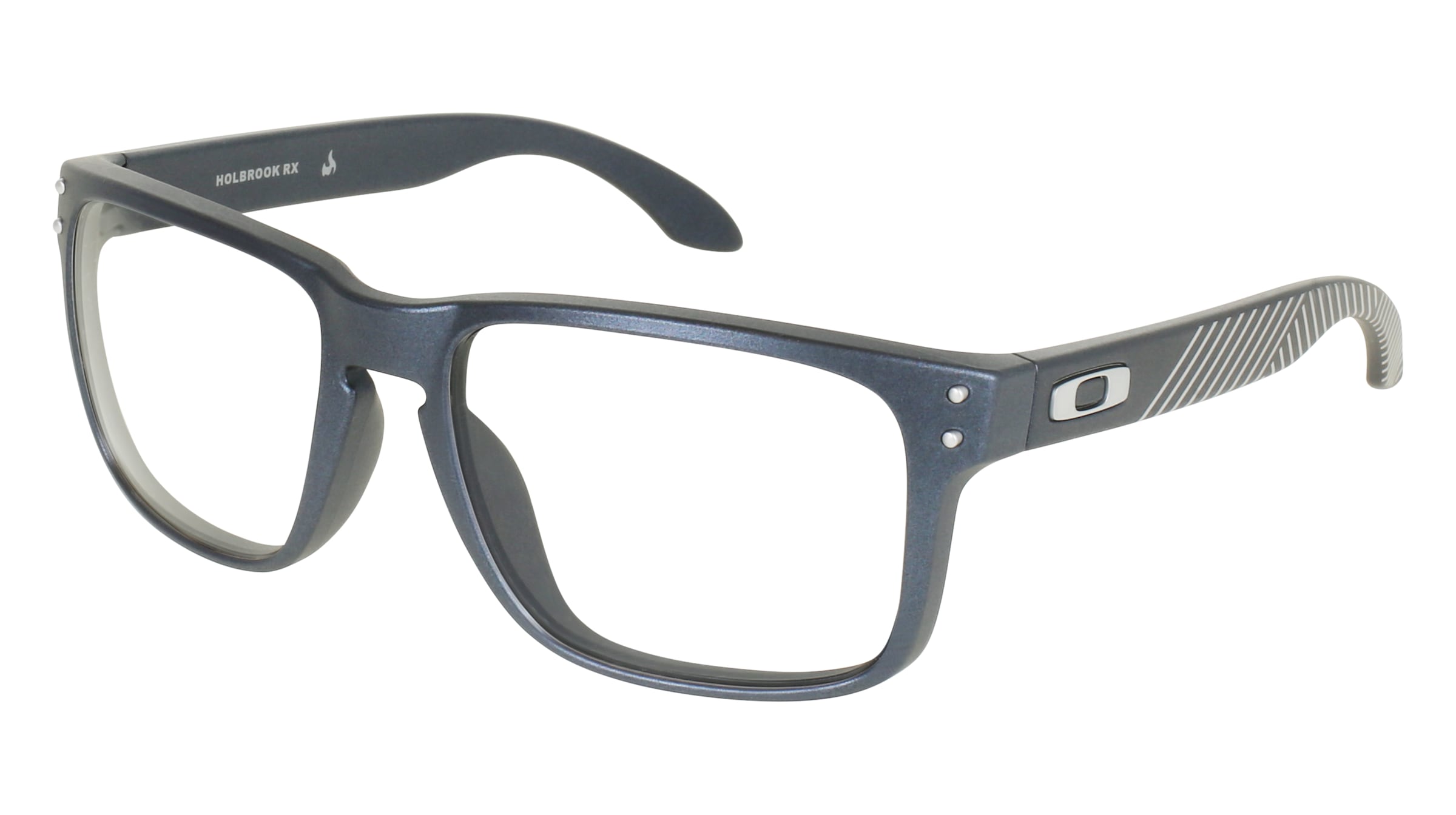 Oakley OX8156 Herren-Brille inkl. Gläser Vollrand Quadratisch Kunststoff-Gestell 54/18/137, Blau