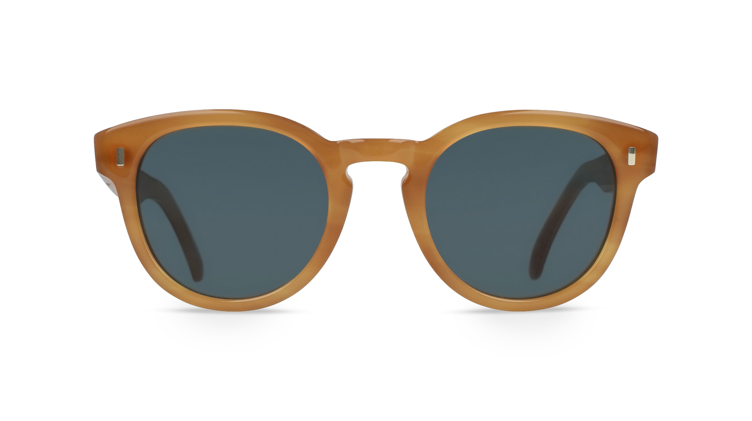 Fielmann AB 004 SUN CL Unisex-Sonnenbrille Vollrand Panto Acetat-Gestell, braun