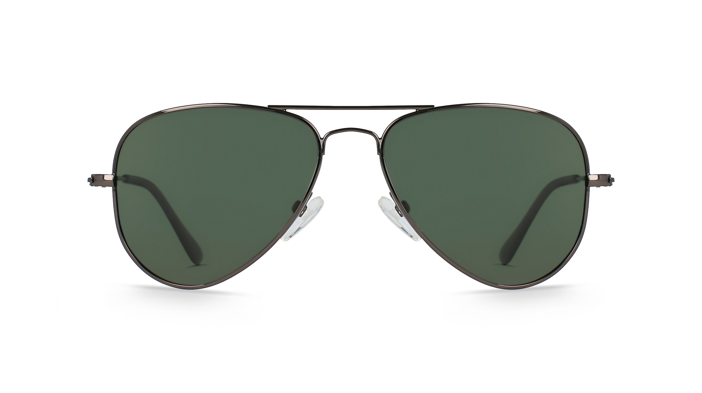 Fielmann BD 277 SUN CL Unisex-Sonnenbrille Vollrand Pilot Edelstahl-Gestell, grau