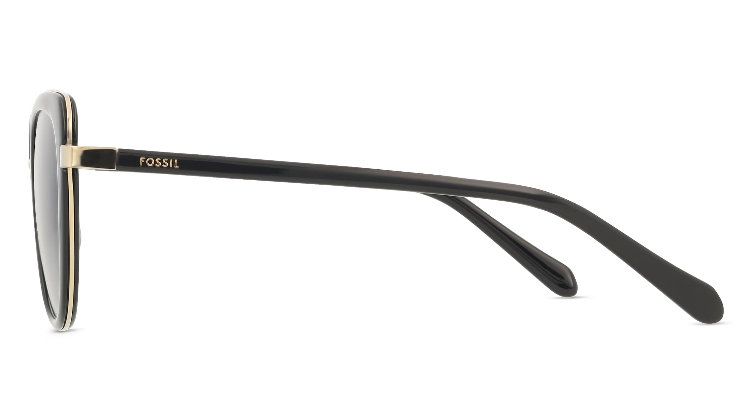 Thumbnail - Fossil FOS 2158/G/S Damen-Sonnenbrille Vollrand Cat Eye Edelstahl-Gestell, schwarz