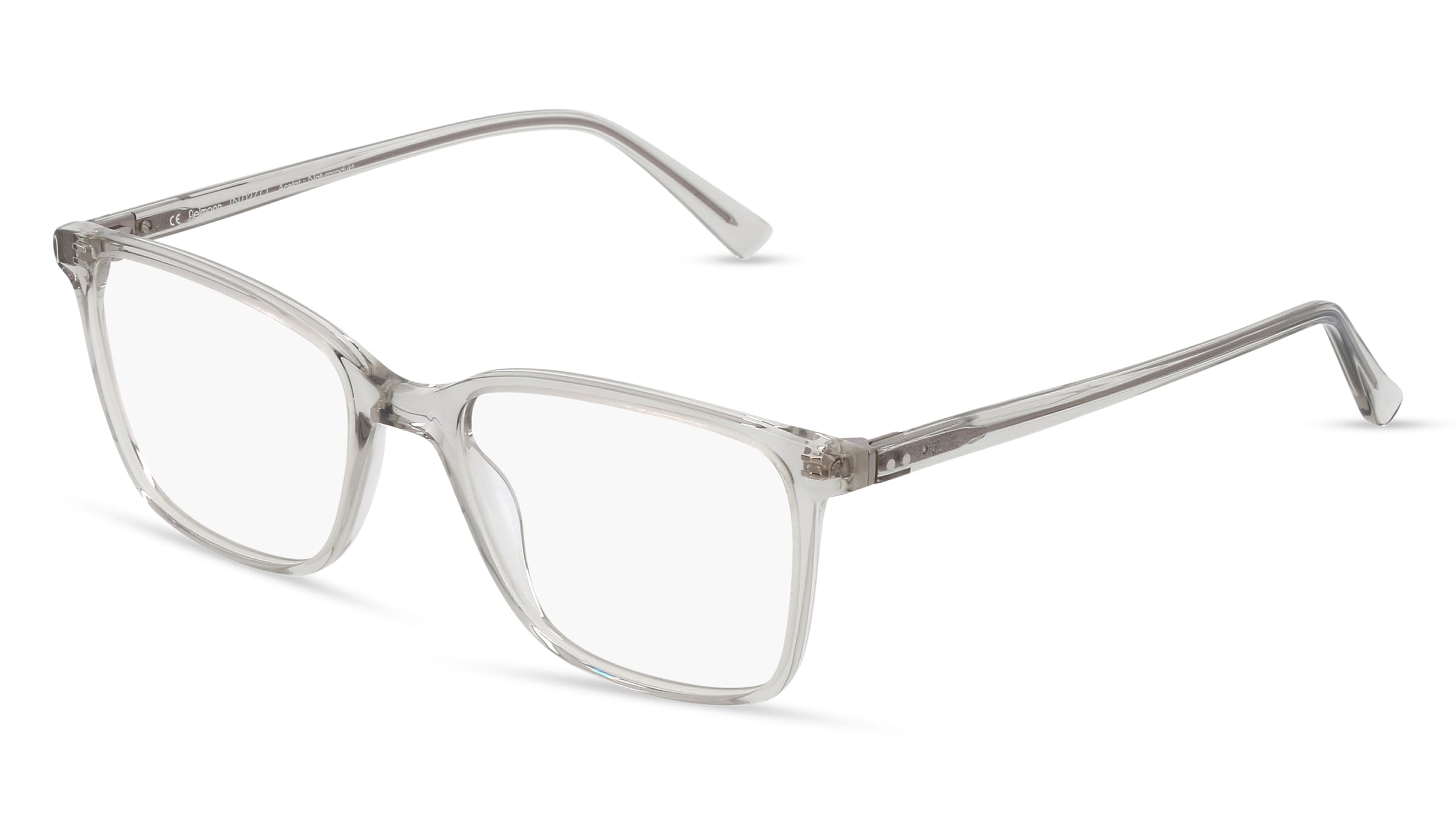 Fielmann LN 027 CL Herren-Brille inkl. Gläser Vollrand Quadratisch Acetat-Gestell 55/19/145, Grau