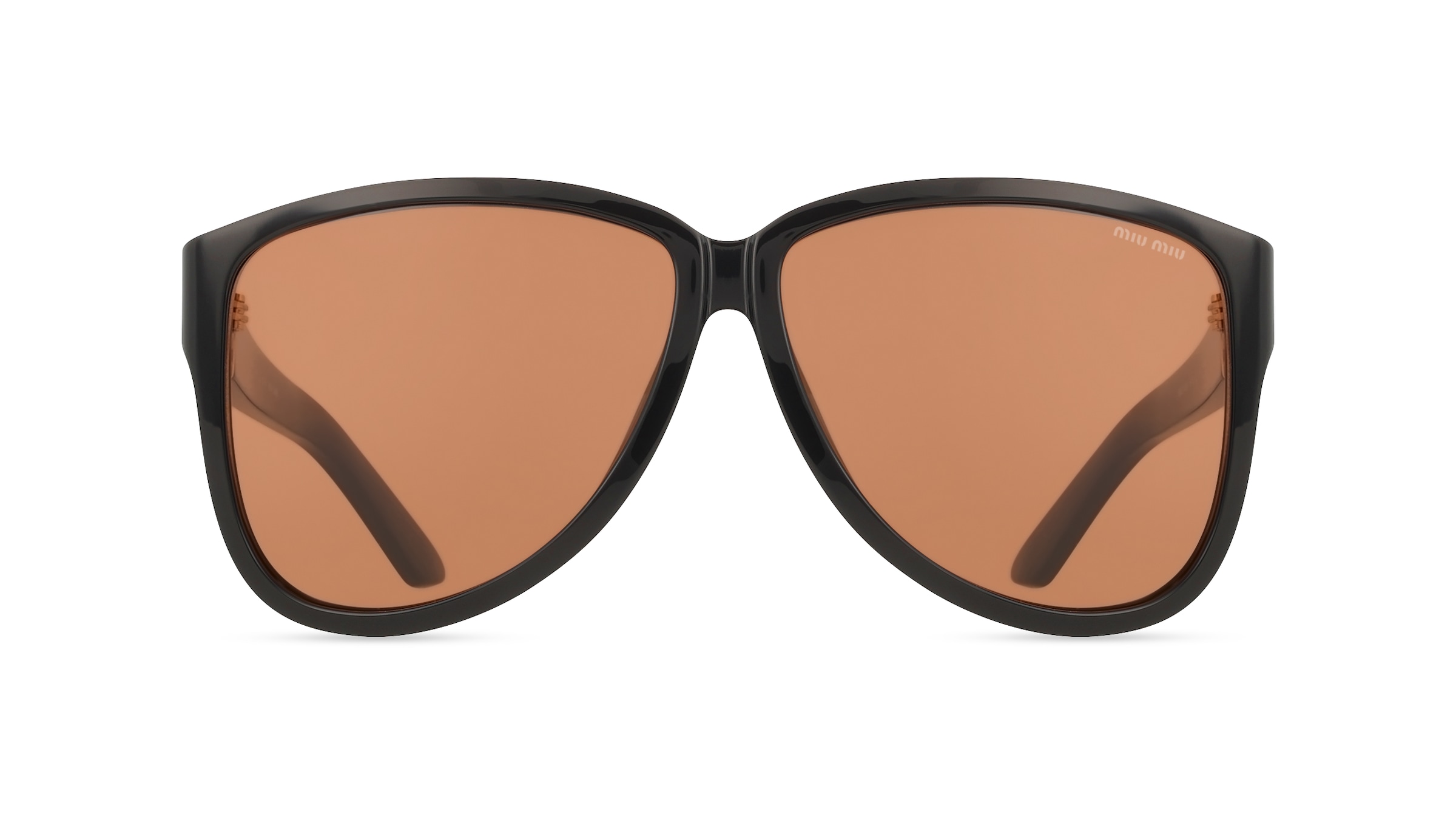Miu Miu 0MU A08S Damen-Sonnenbrille Vollrand Pilot Acetat-Gestell, schwarz