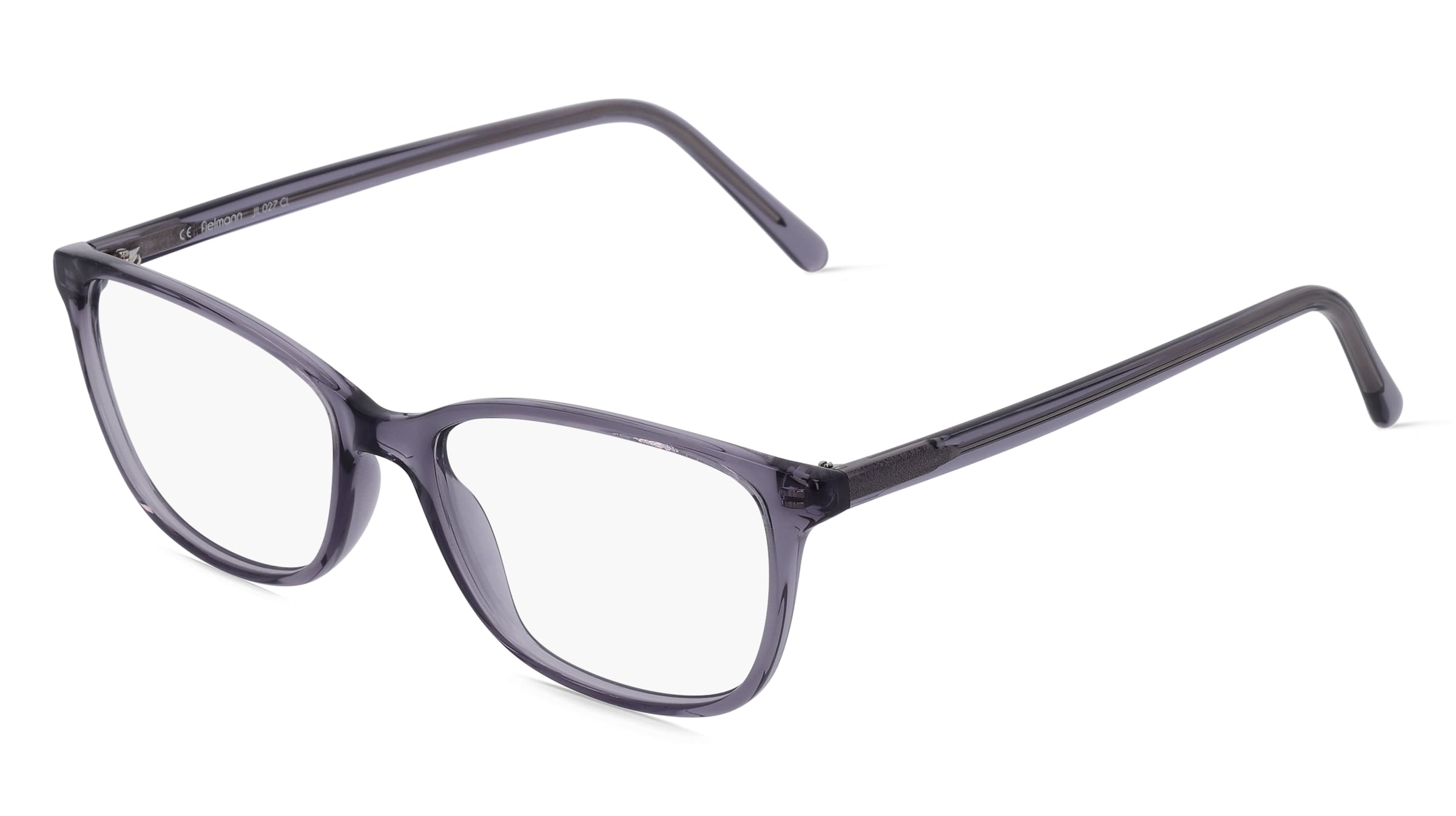 Fielmann JIL 027 CL VERA Damen-Brille inkl. Gläser Vollrand Butterfly Acetat-Gestell 53/16/140, Grau